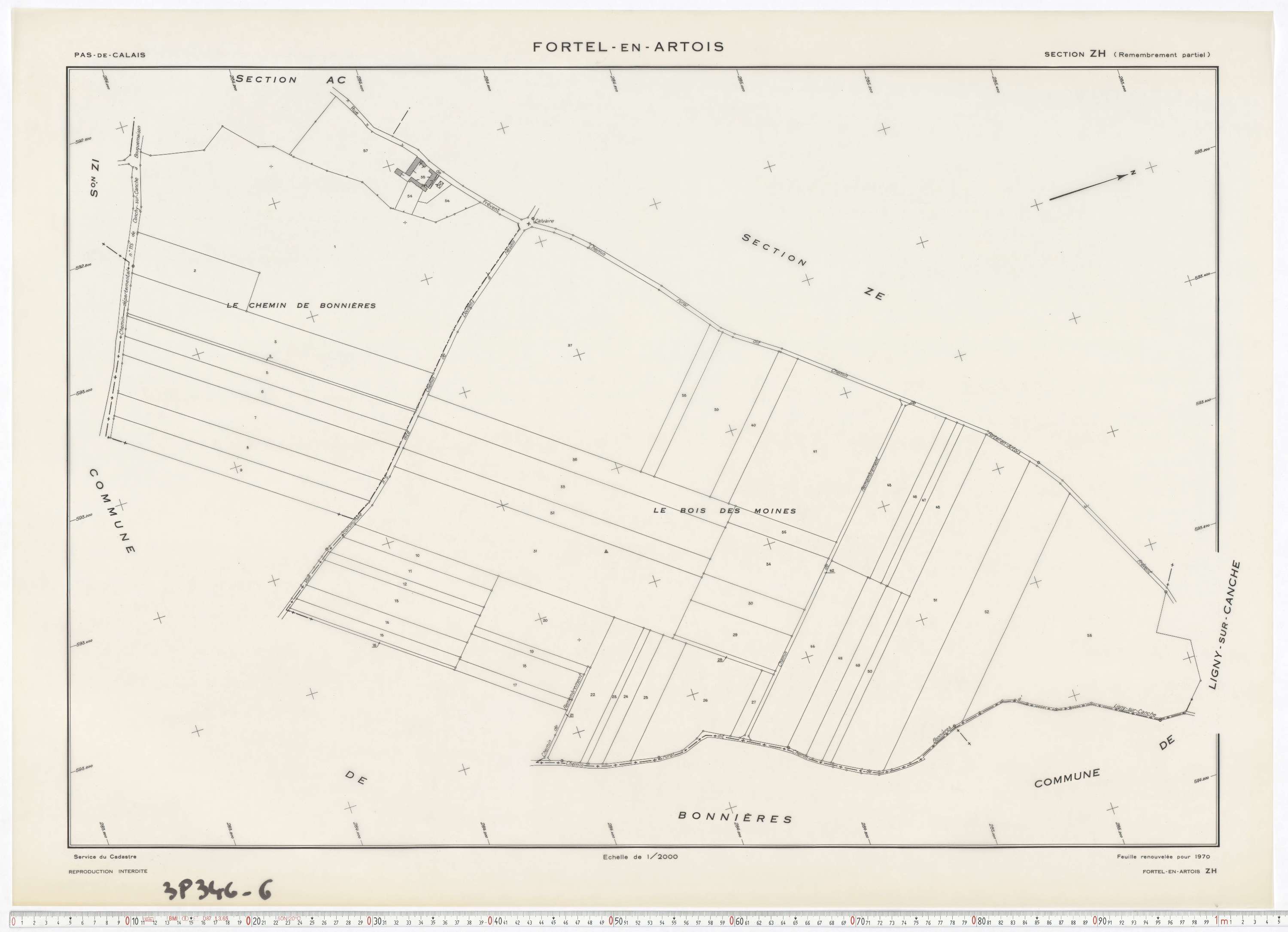 Fortel-en-Artois - Section ZH.