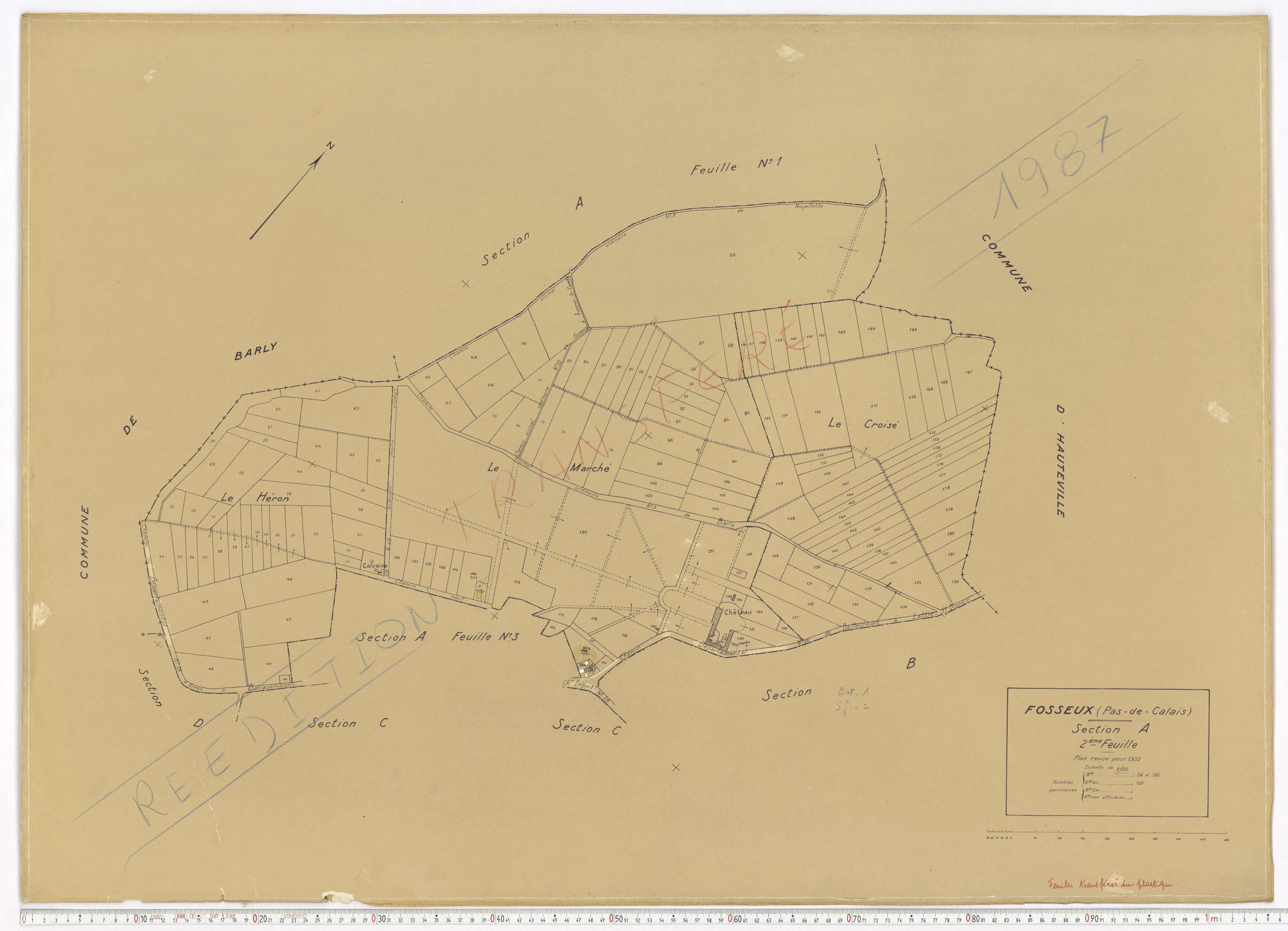 Fosseux - Section A, feuille 2.