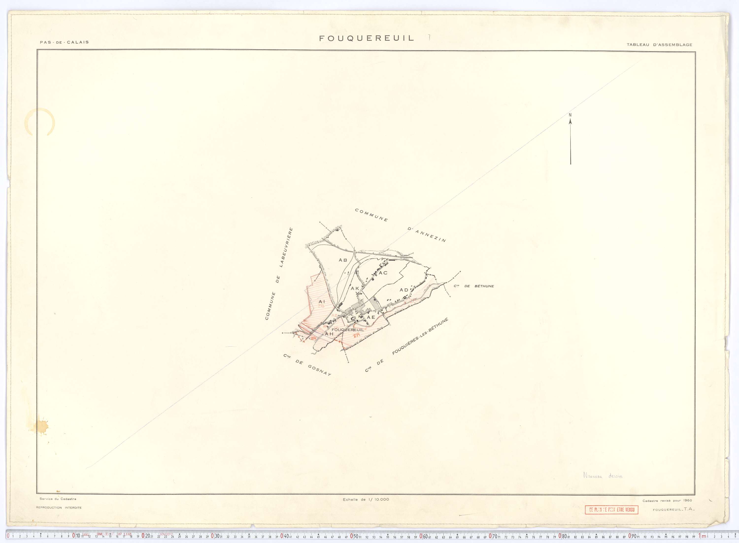 Fouquereuil - Tableau d'assemblage.