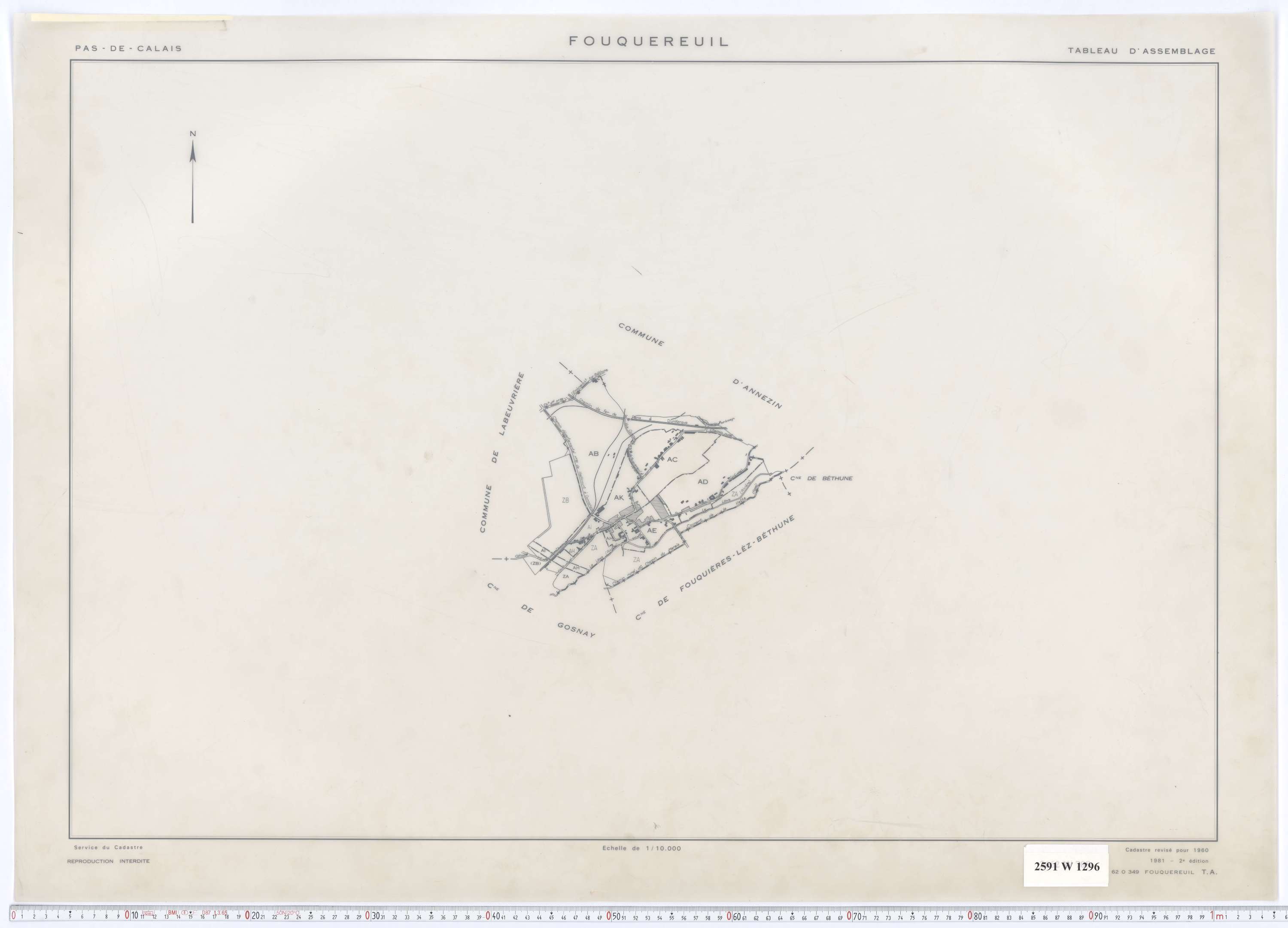 Fouquereuil - Tableau d'assemblage.