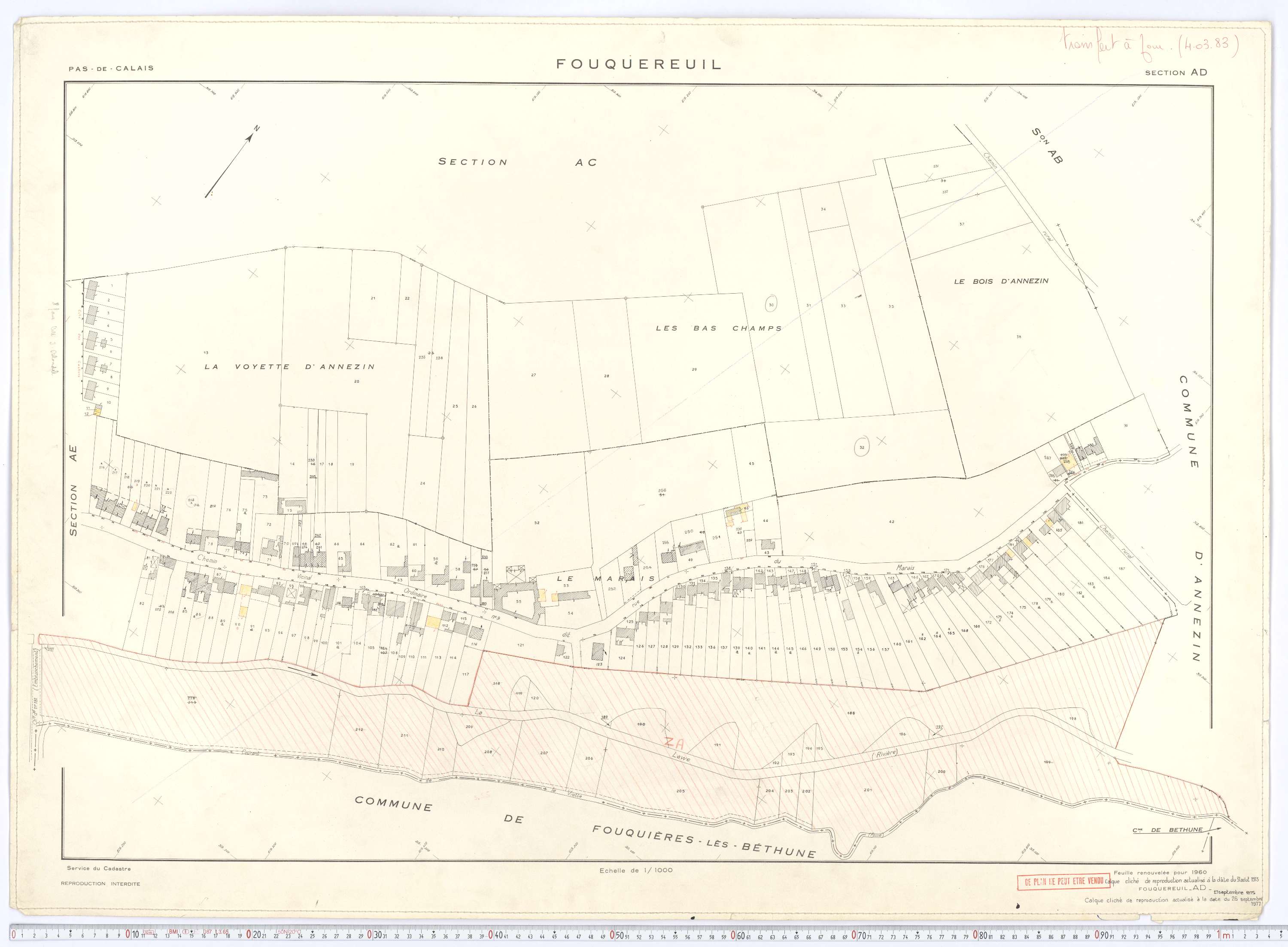 Fouquereuil - Section AD.