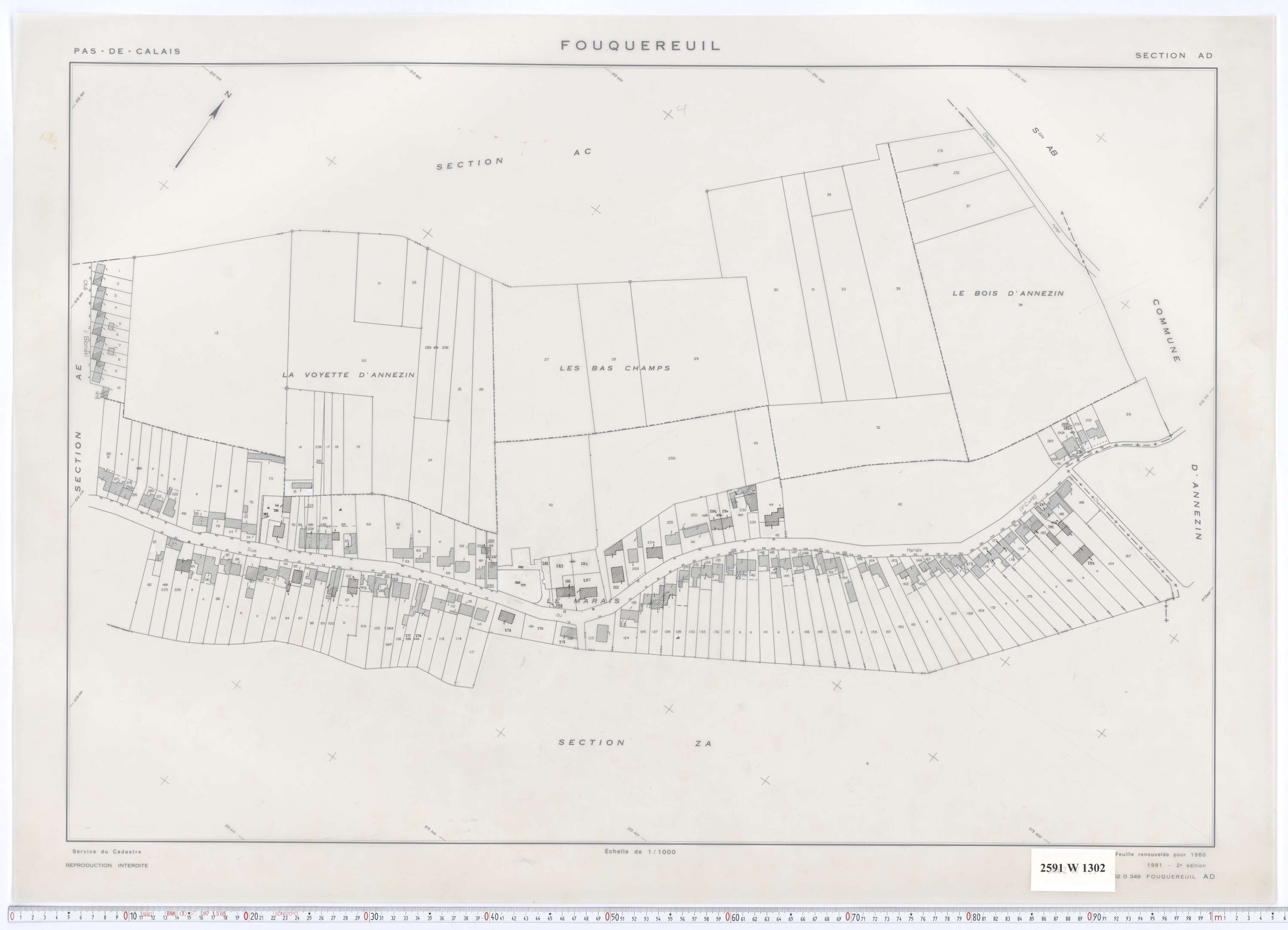 Fouquereuil - Section AD.
