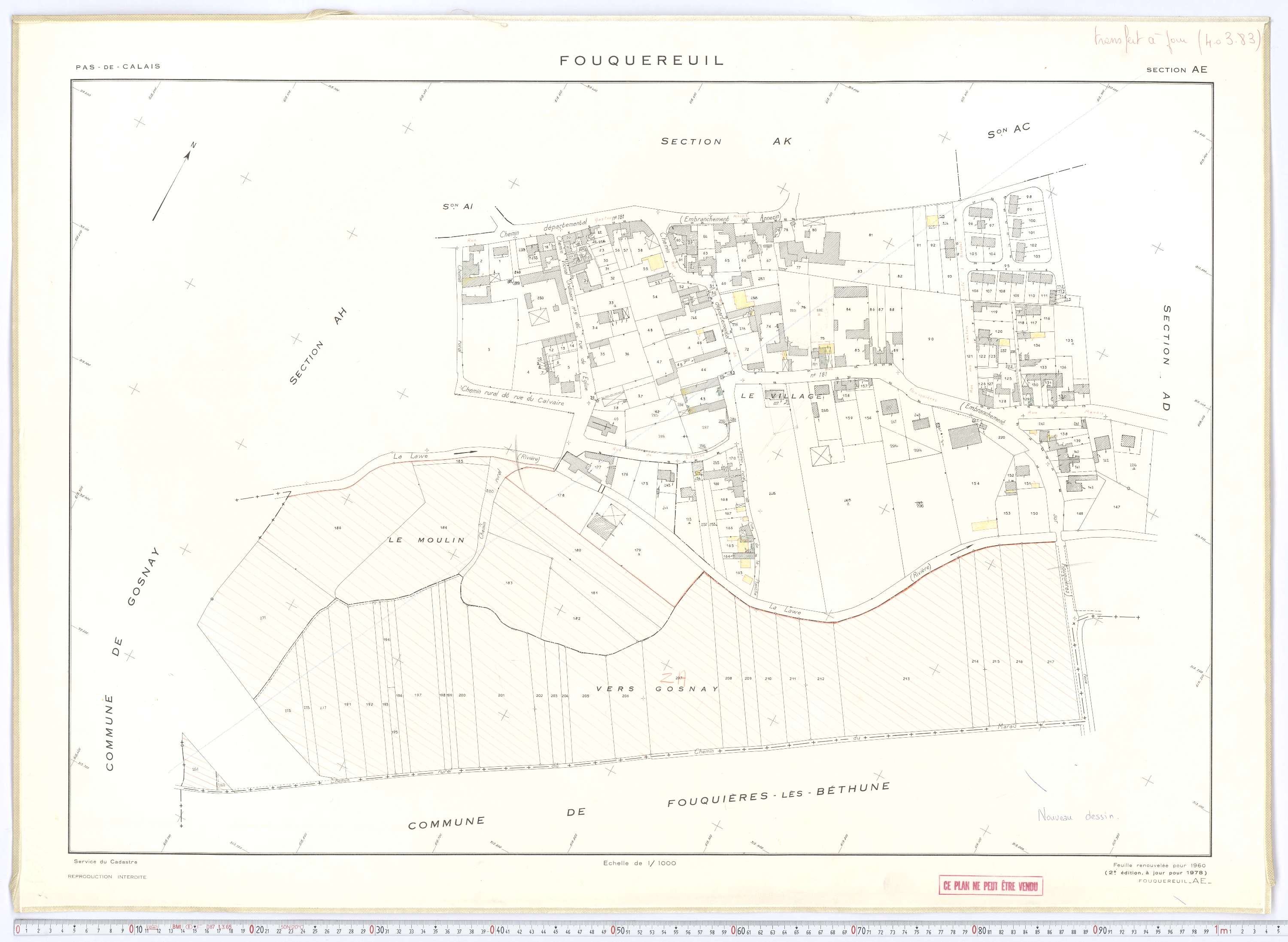 Fouquereuil - Section AE.