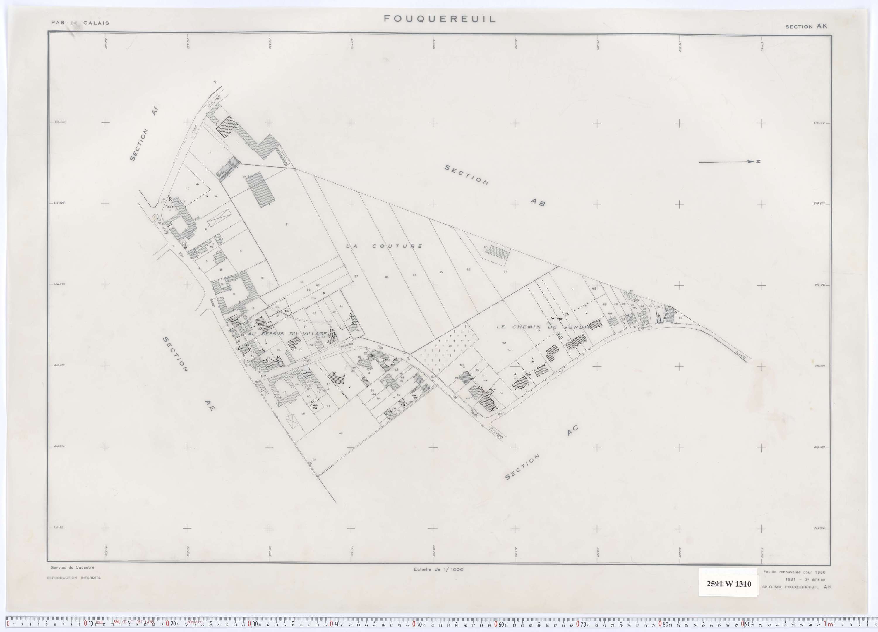 Fouquereuil - Section AK.