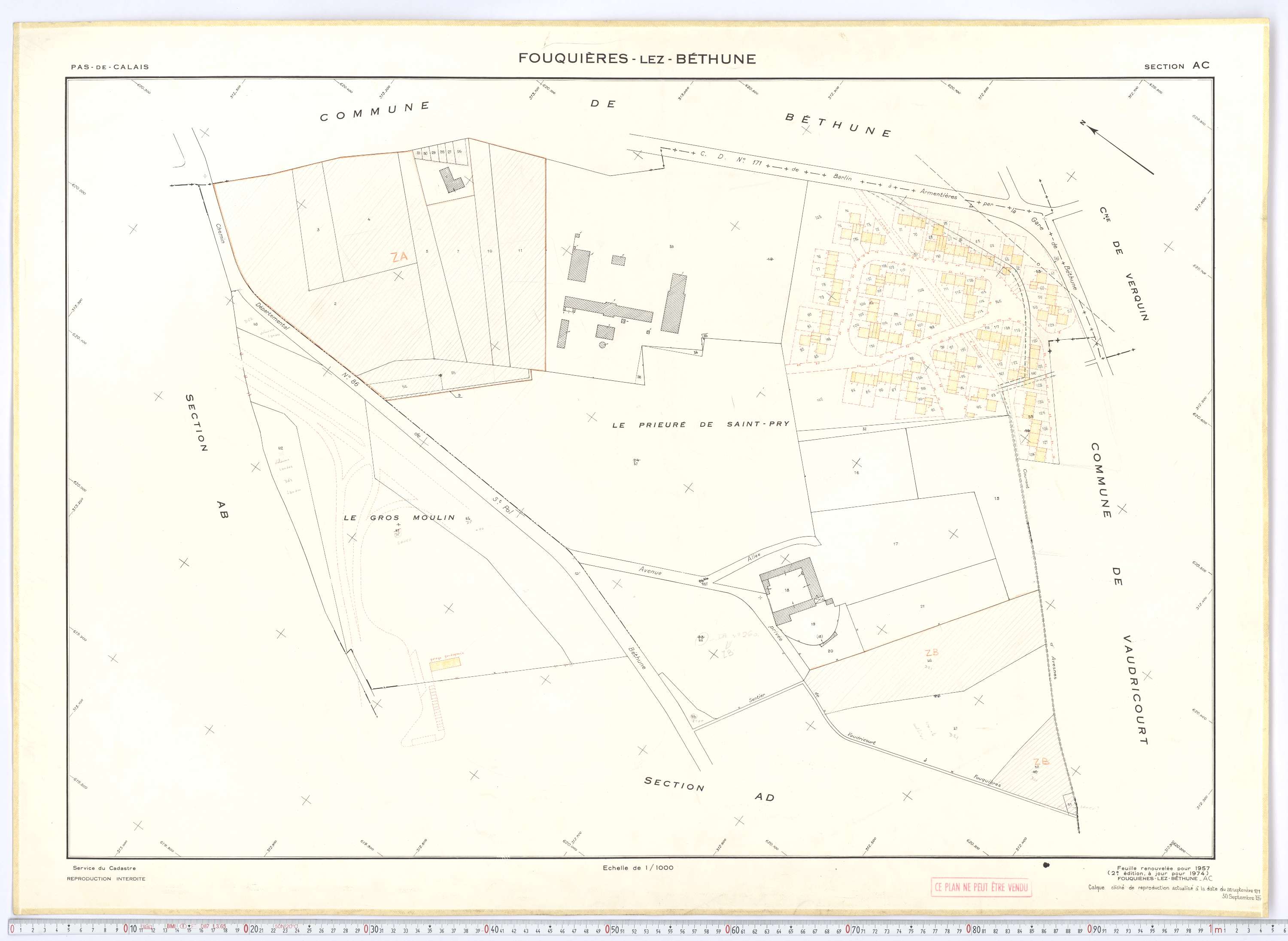 Fouquières-lès-Béthune - Section AC.