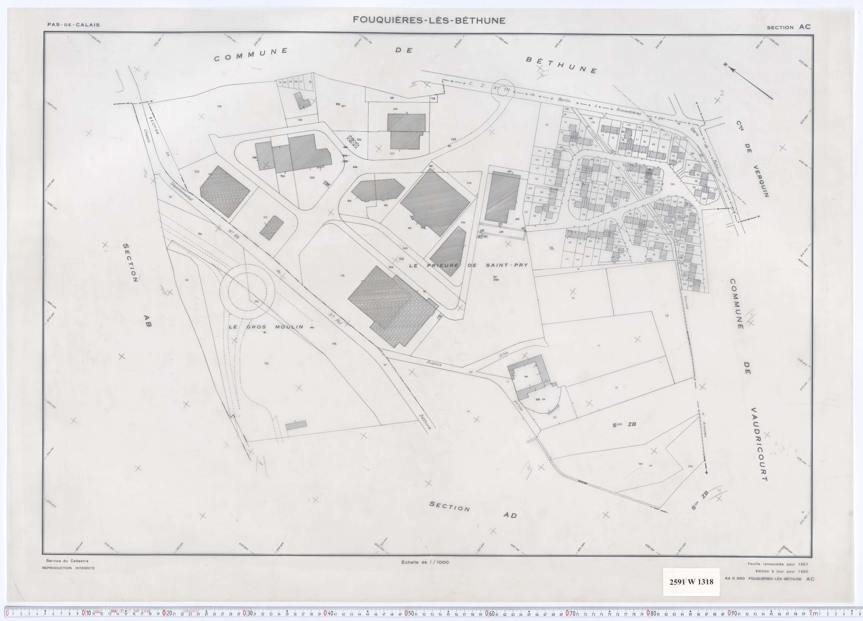 Fouquières-lès-Béthune - Section AC.