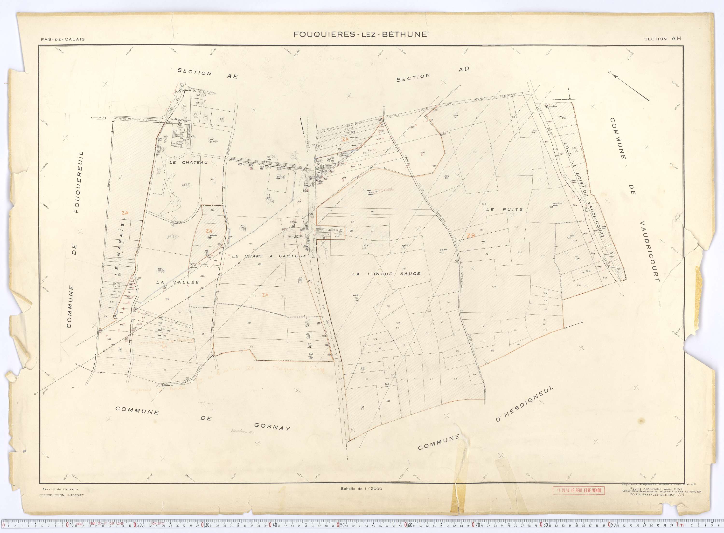 Fouquières-lès-Béthune - Section AH.