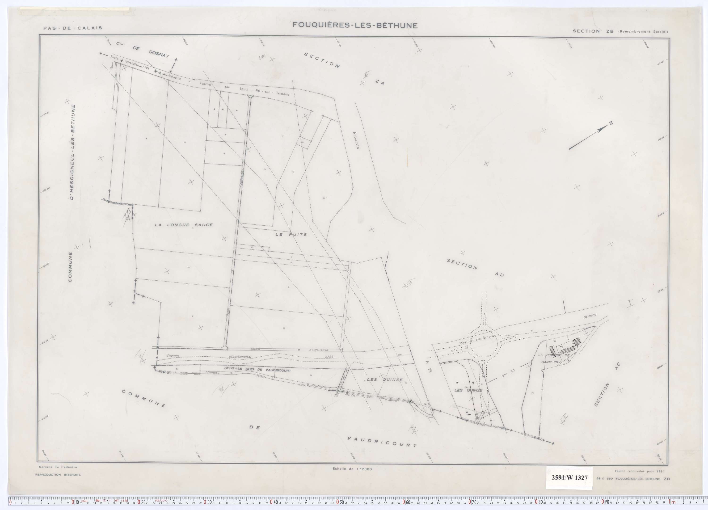 Fouquières-lès-Béthune - Section ZB.