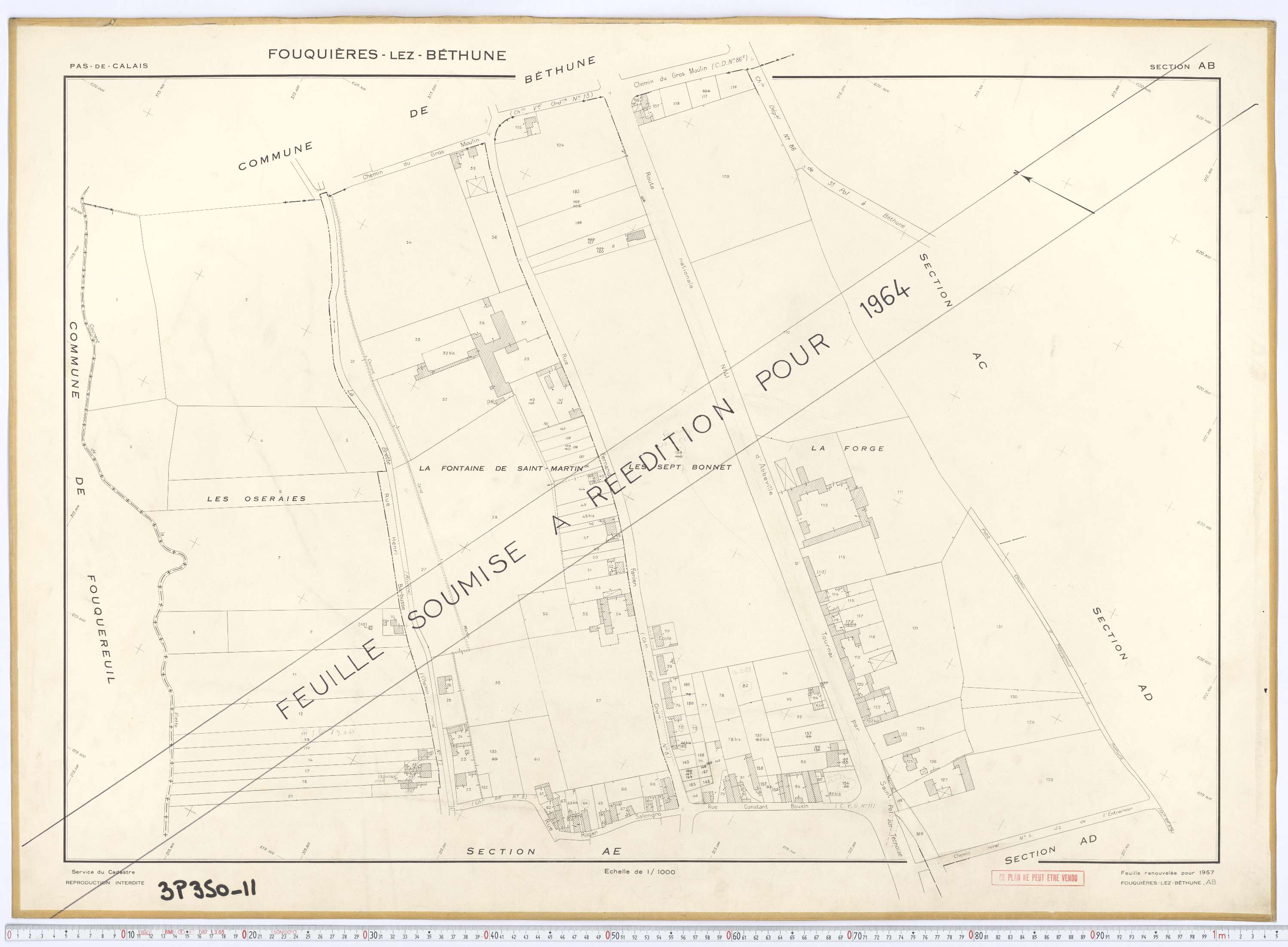 Fouquières-lès-Béthune - Section AB.