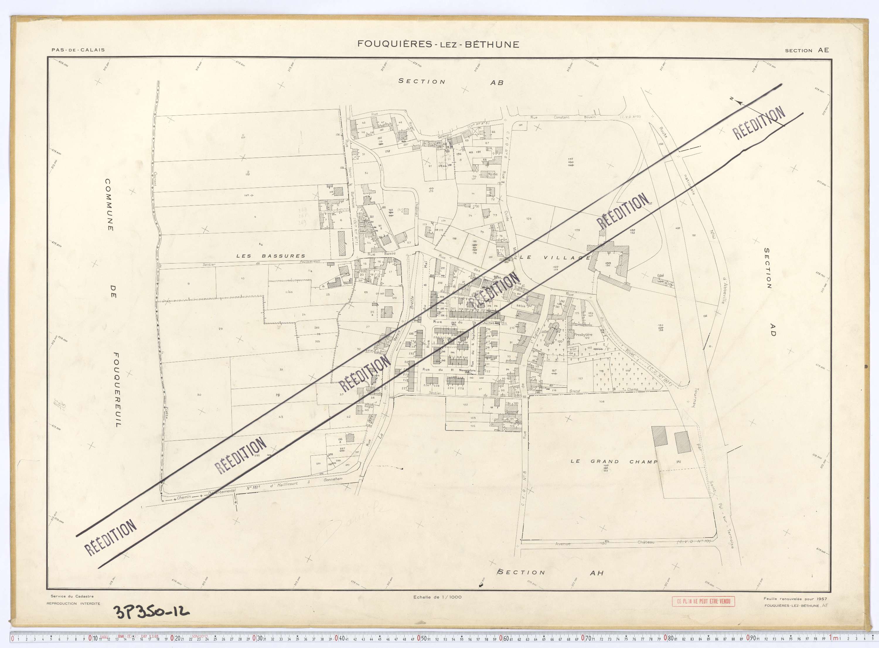 Fouquières-lès-Béthune - Section AE.