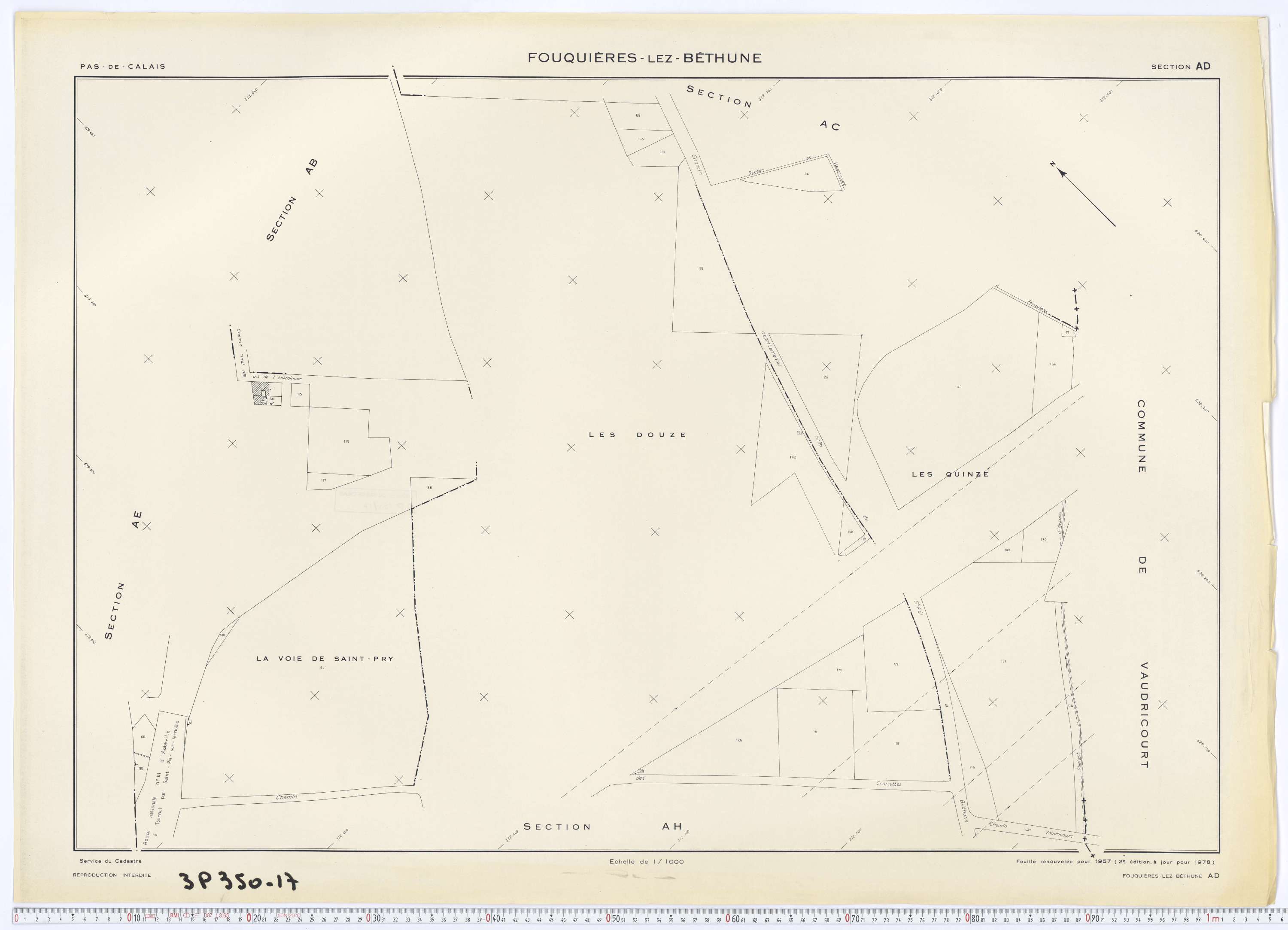 Fouquières-lès-Béthune - Section AD.