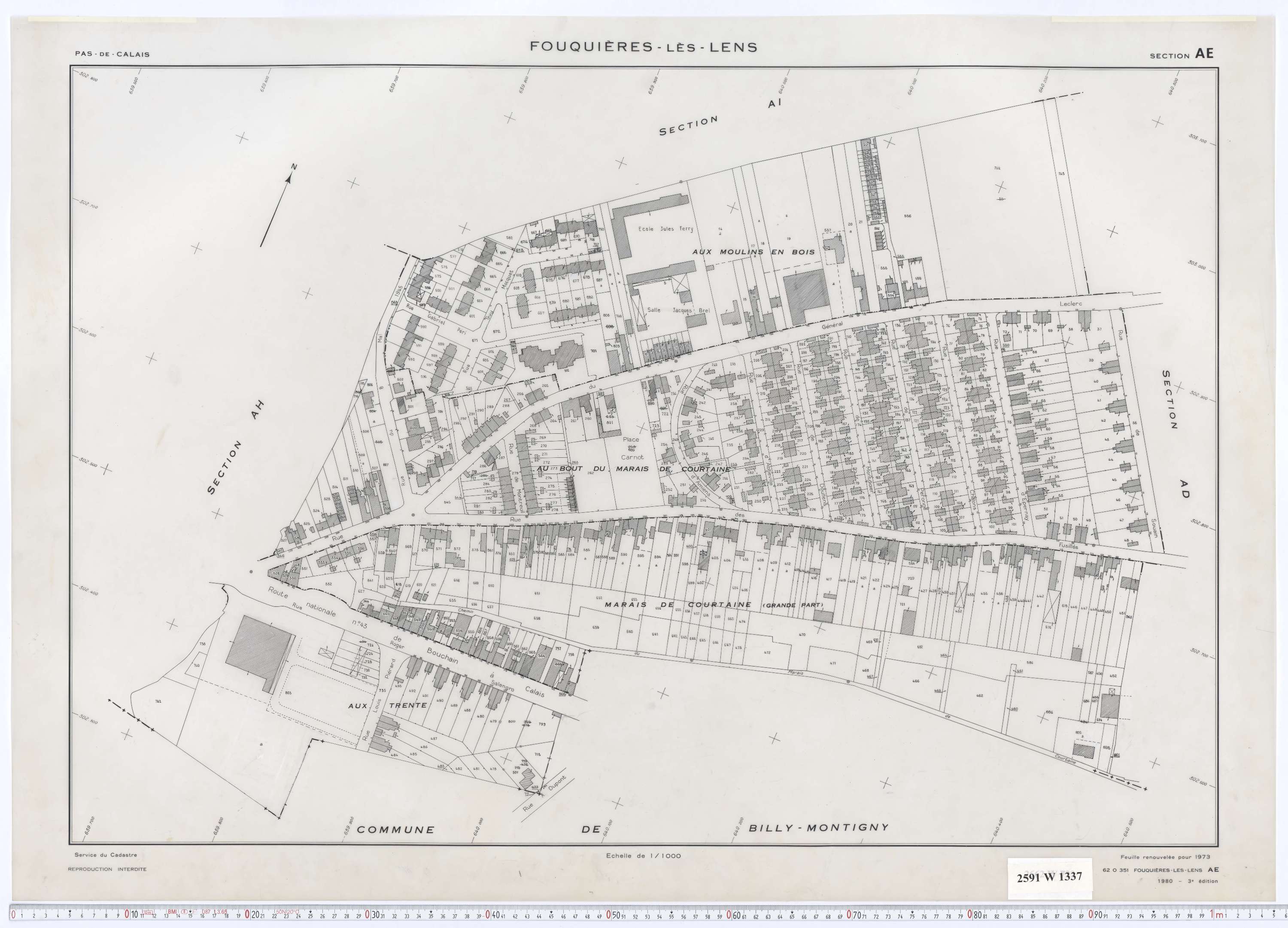 Fouquières-lès-Lens - Section AE.
