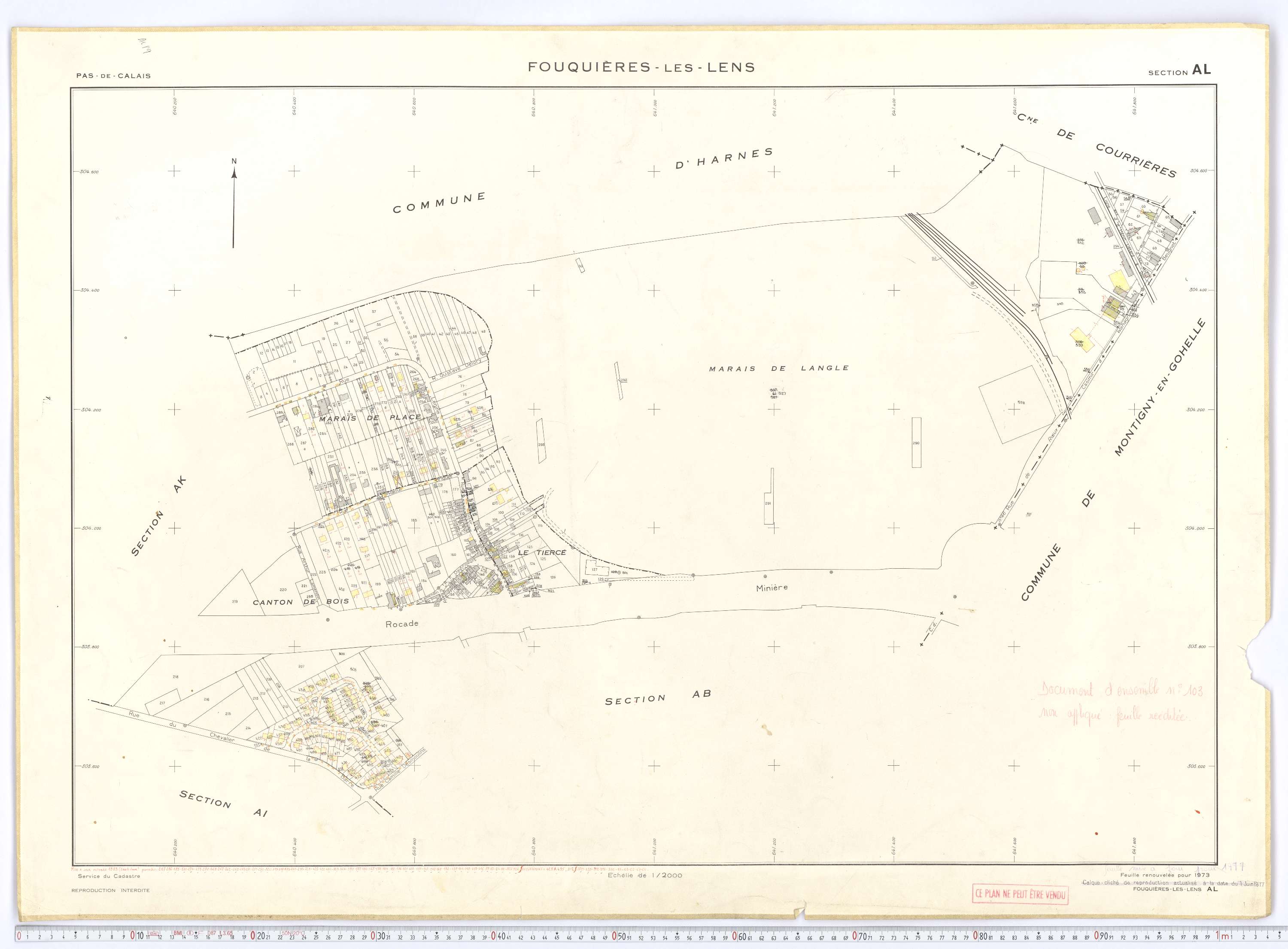 Fouquières-lès-Lens - Section AL.