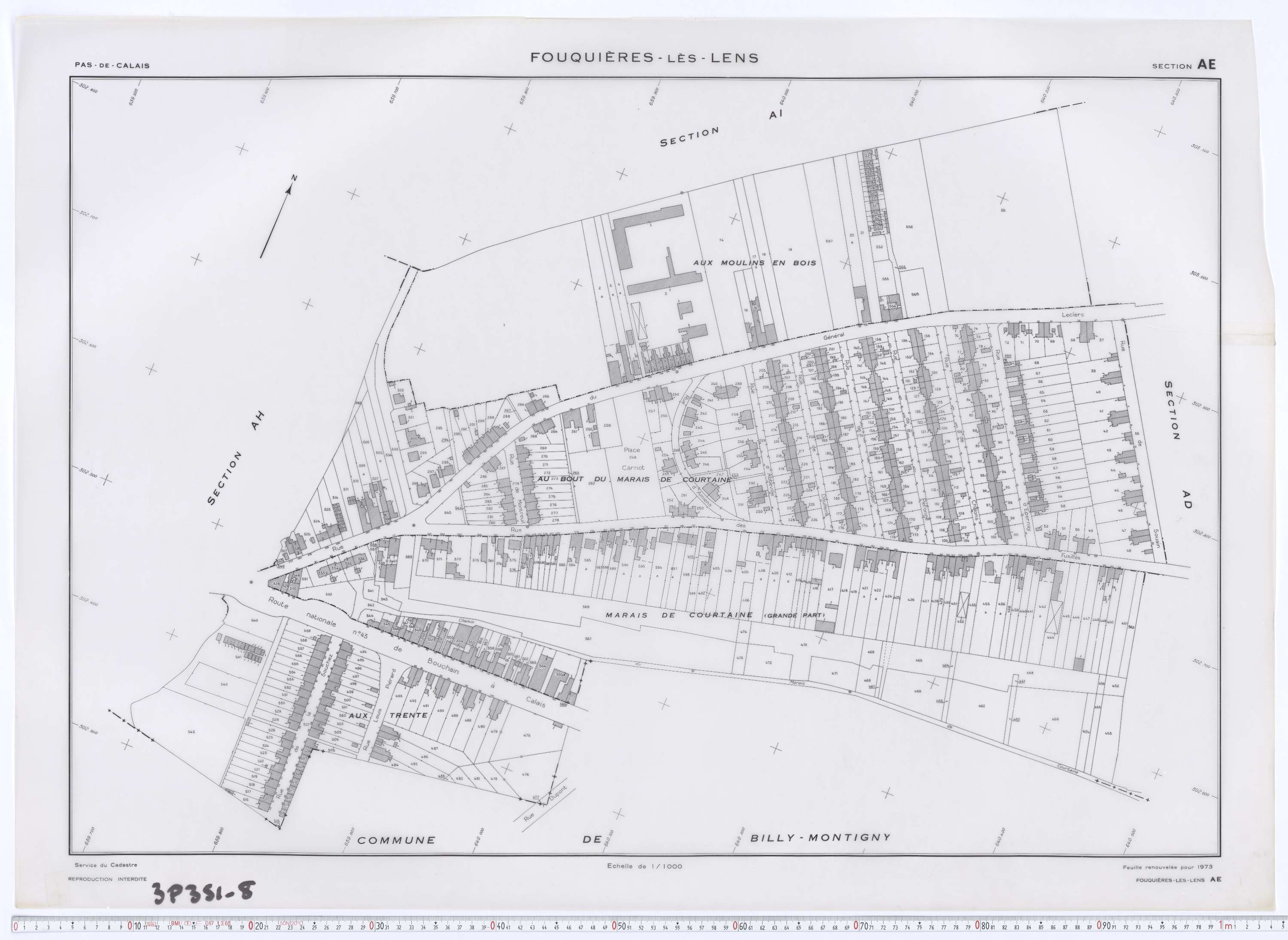 Fouquières-lès-Lens - Section AE.