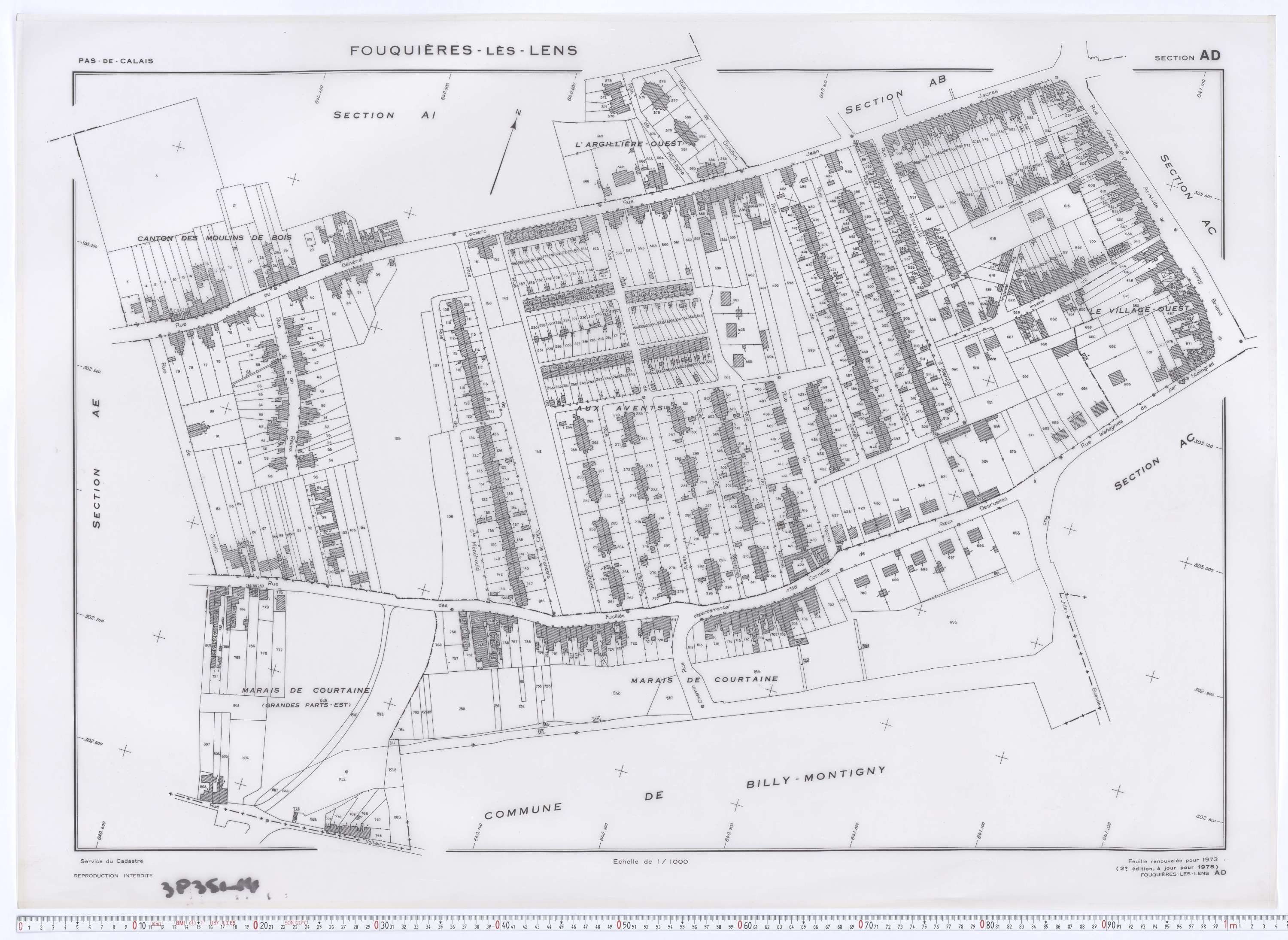 Fouquières-lès-Lens - Section AD.
