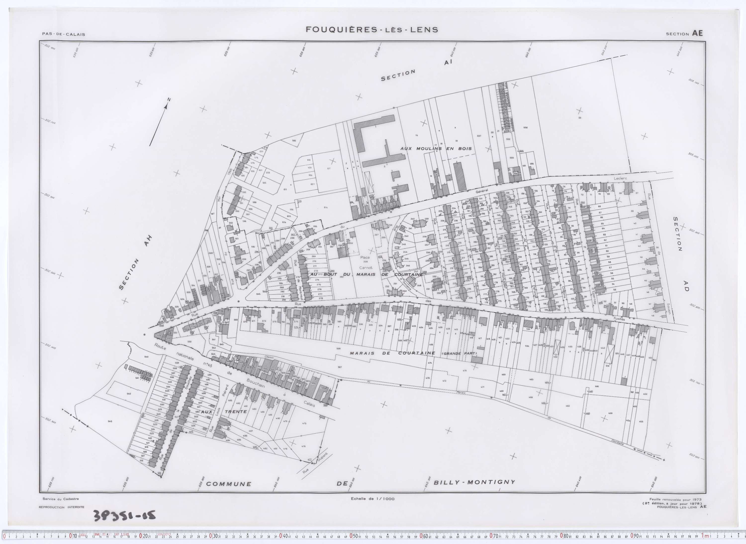 Fouquières-lès-Lens - Section AE.