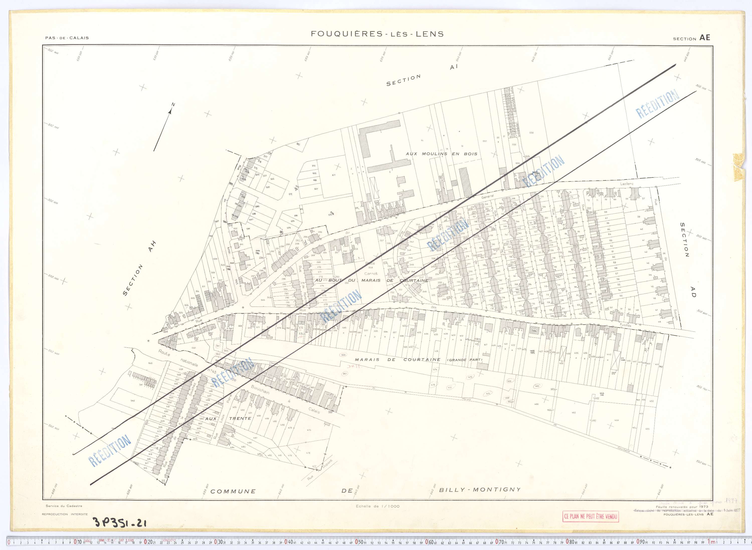 Fouquières-lès-Lens - Section AE.