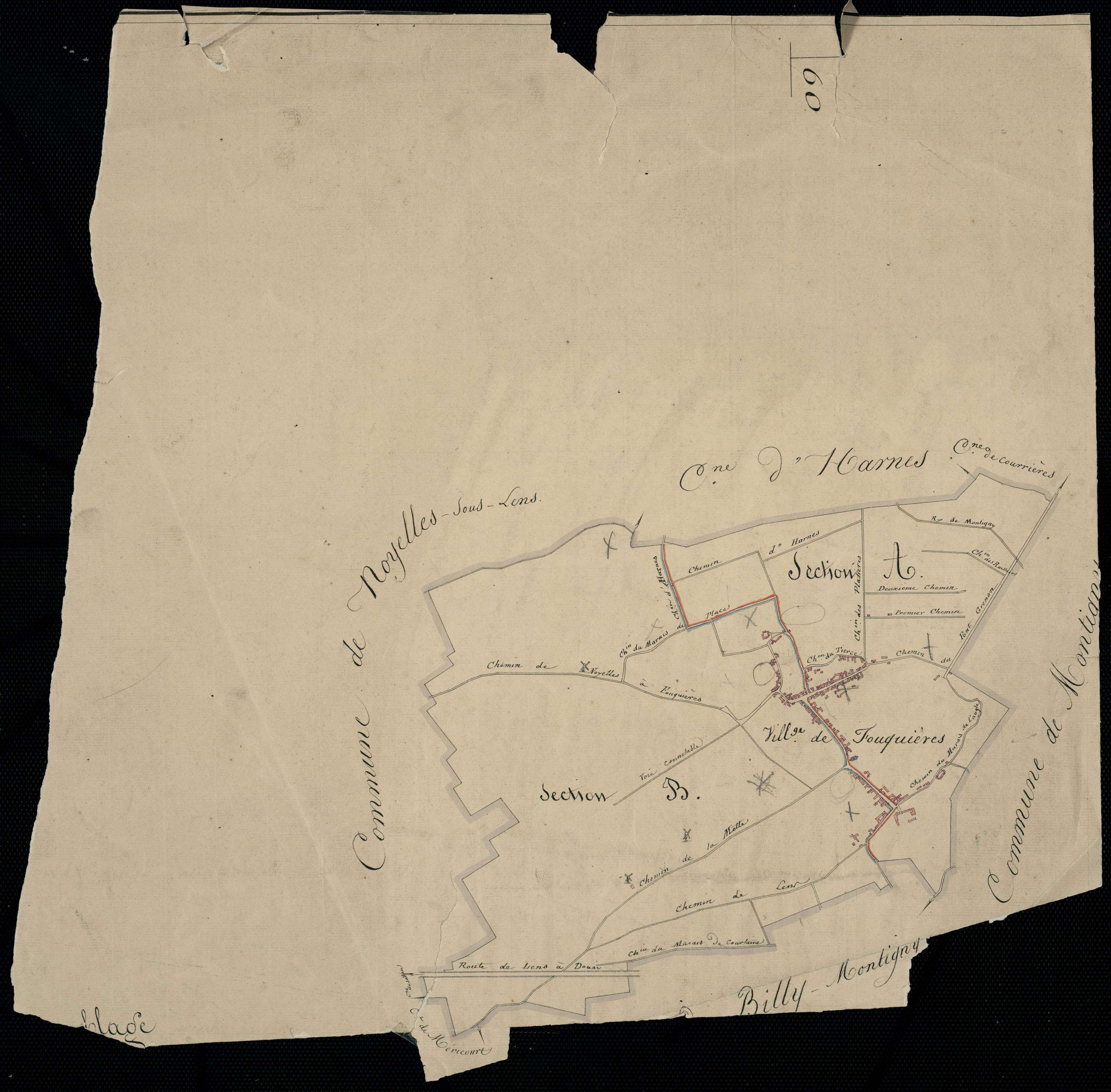 Fouquières-lès-Lens - Tableau d'assemblage
