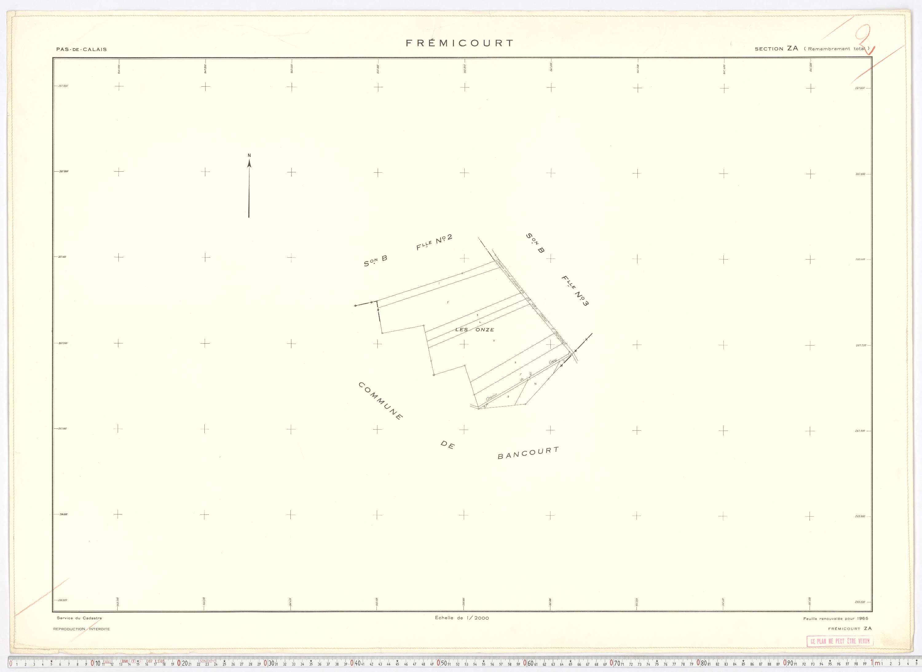 Frémicourt - Section ZA.