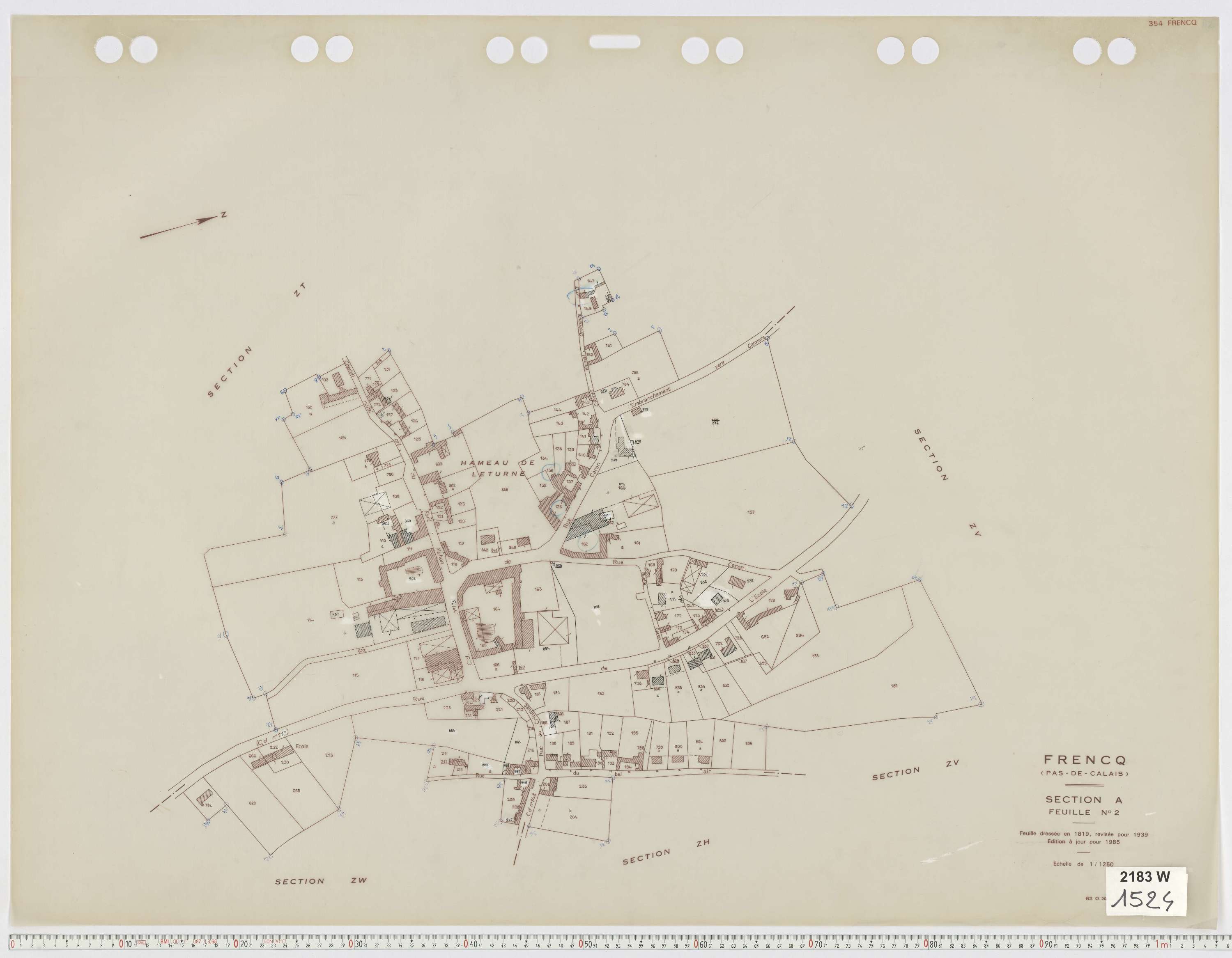 Frencq - Section A, feuille 2.