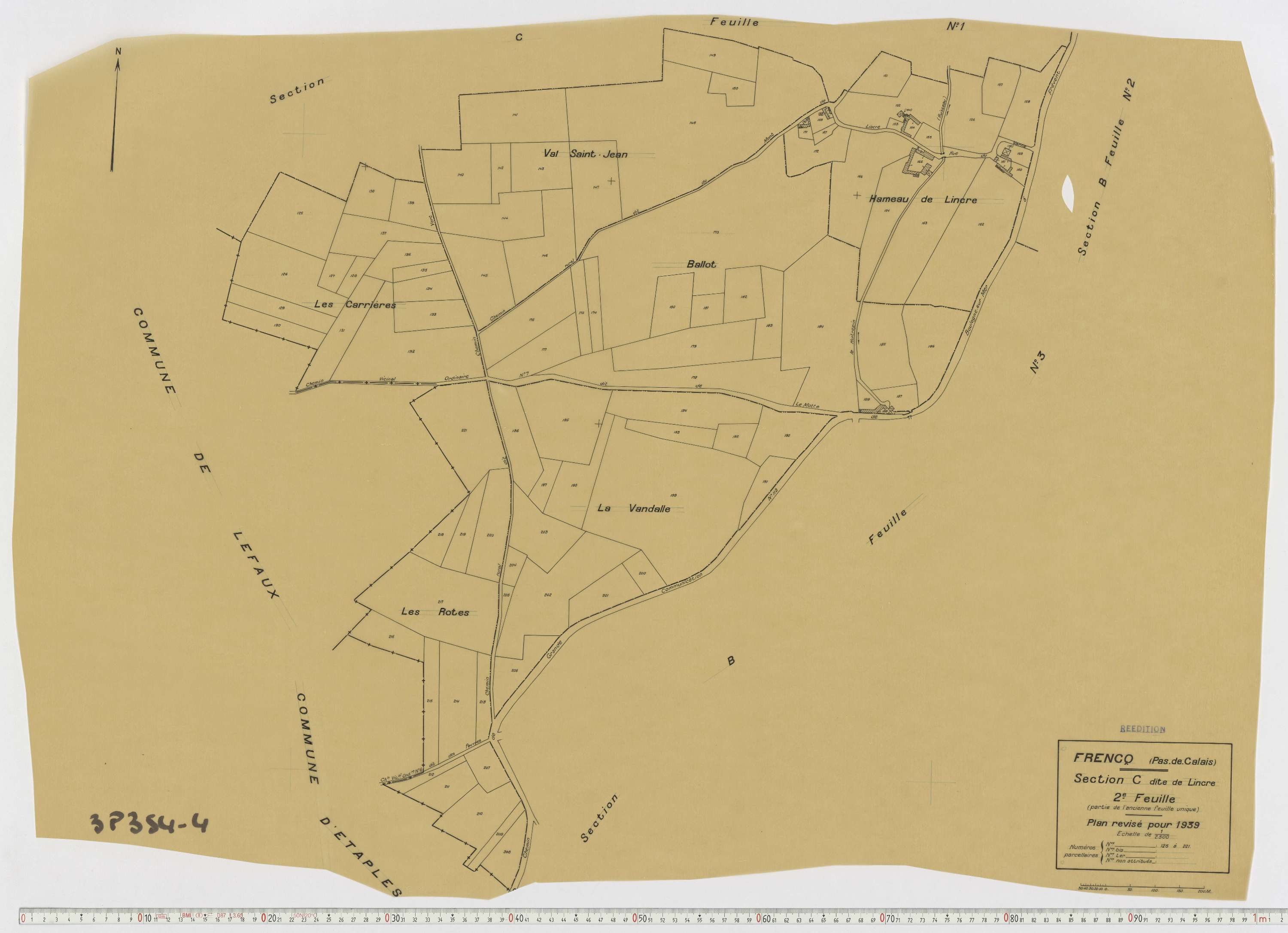 Frencq - Section C, feuille 2.