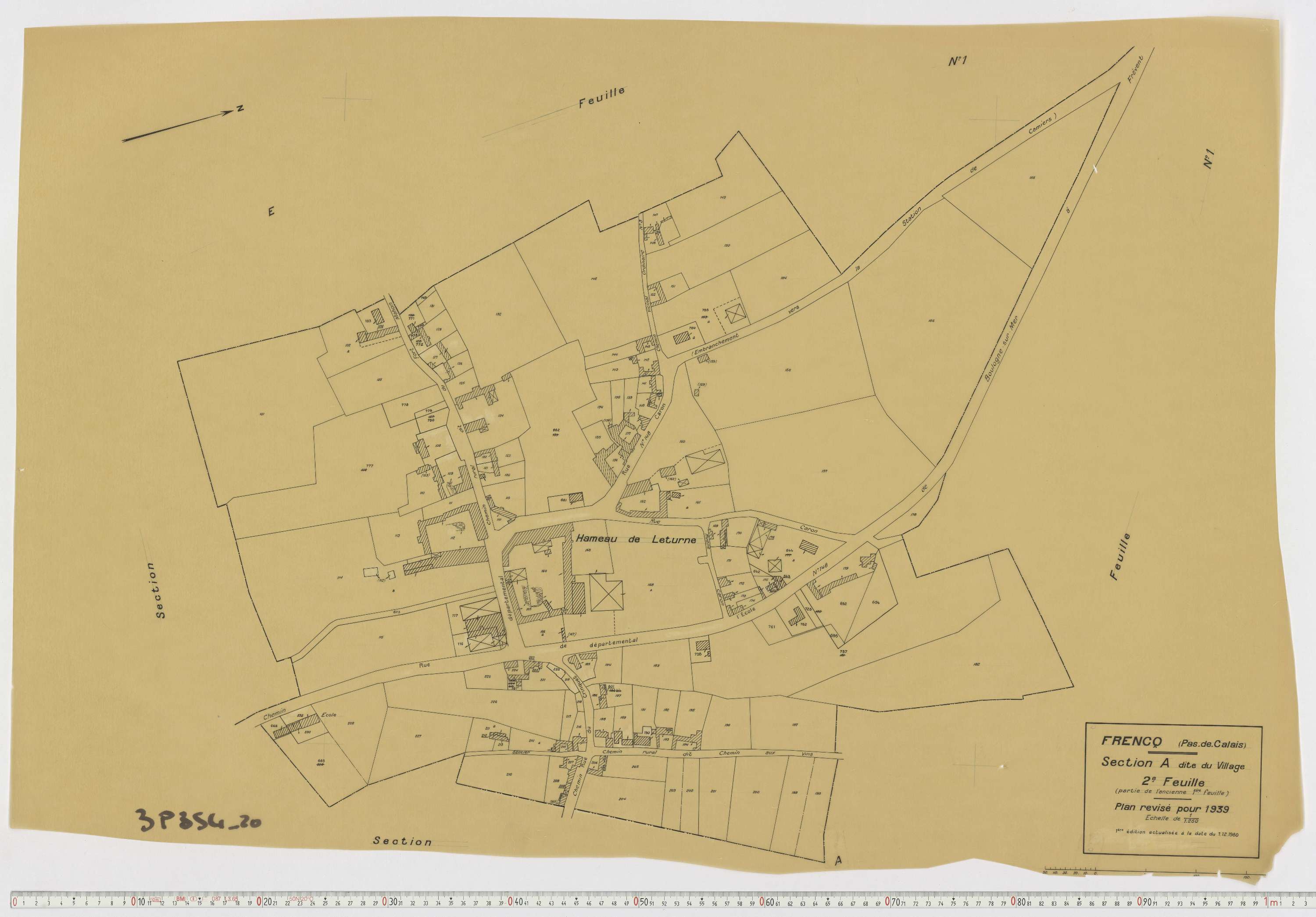 Frencq - Section A, feuille 2.