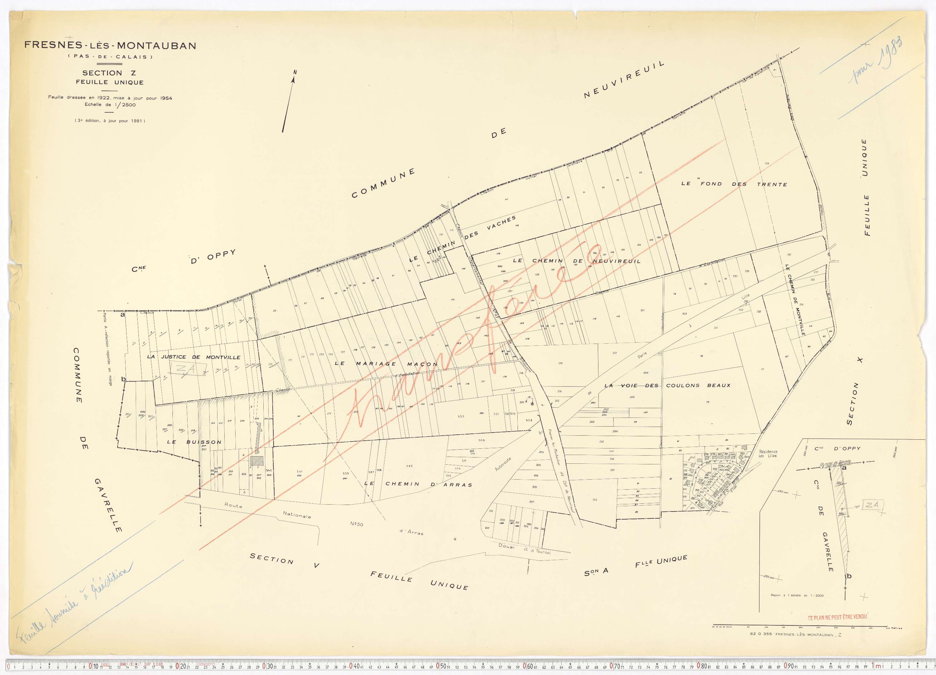 Fresnes-lès-Montauban - Section Z.