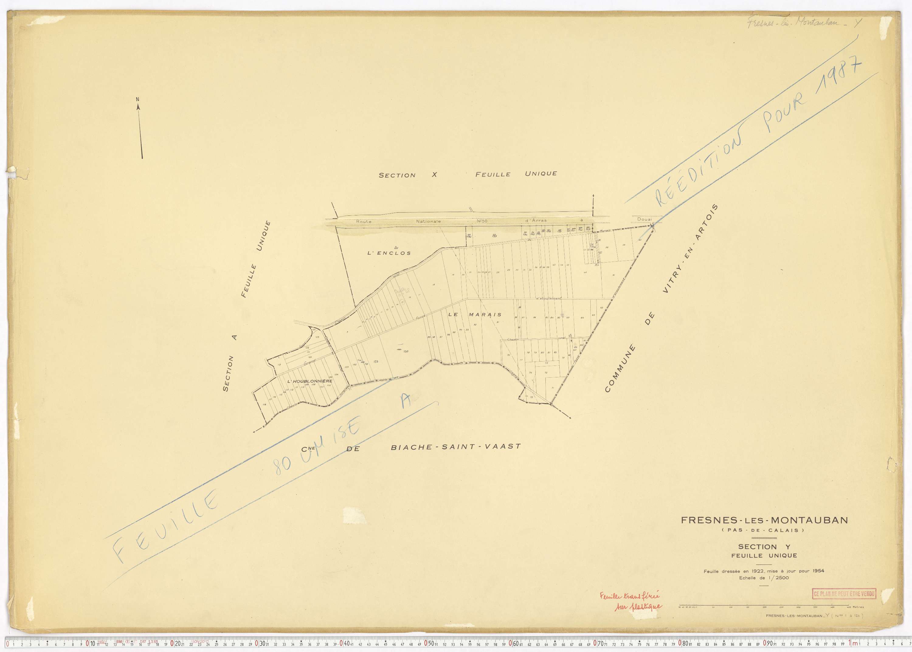 Fresnes-lès-Montauban - Section Y.