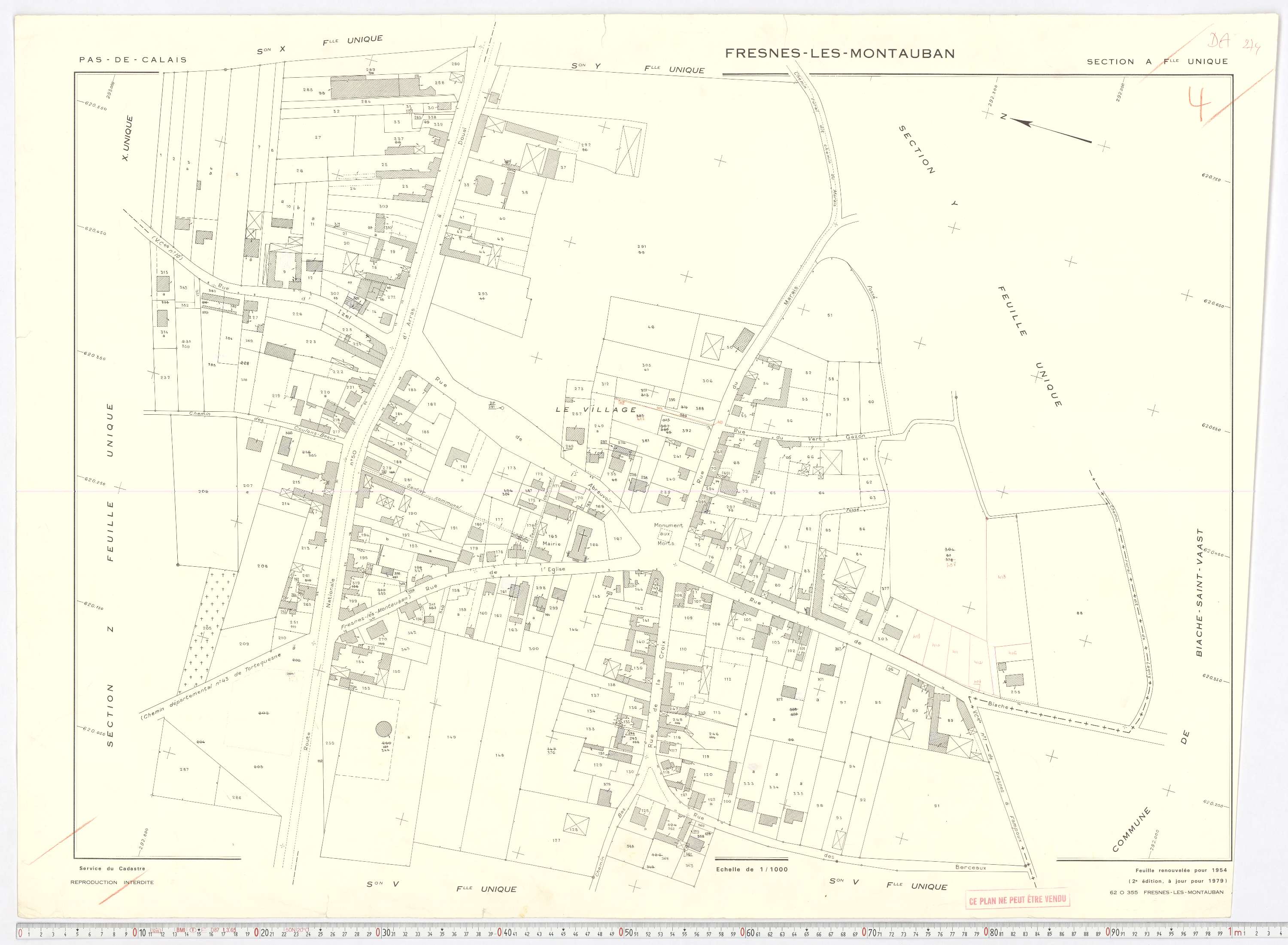 Fresnes-lès-Montauban - Section A.