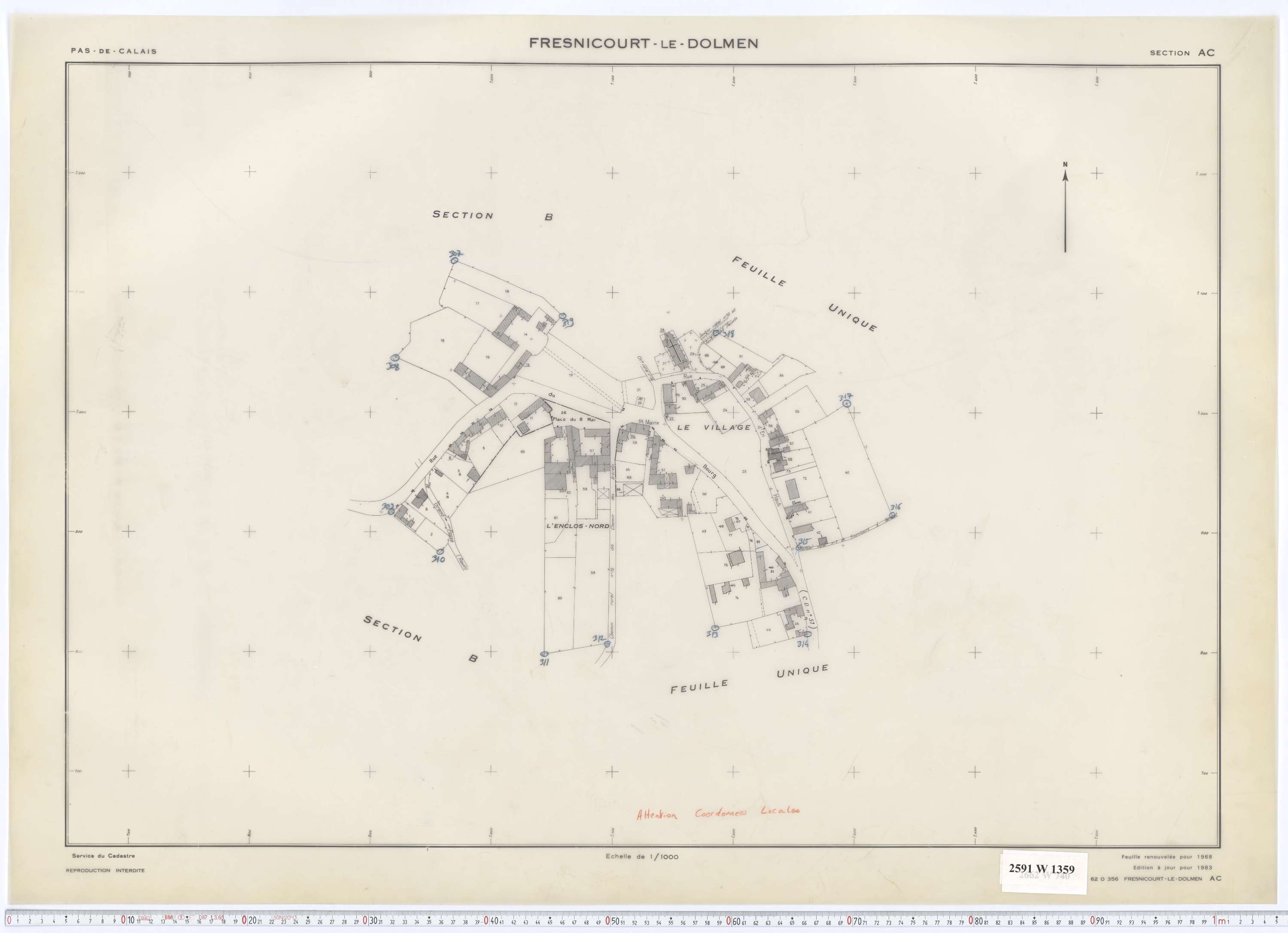 Fresnicourt-le-Dolmen - Section AC.