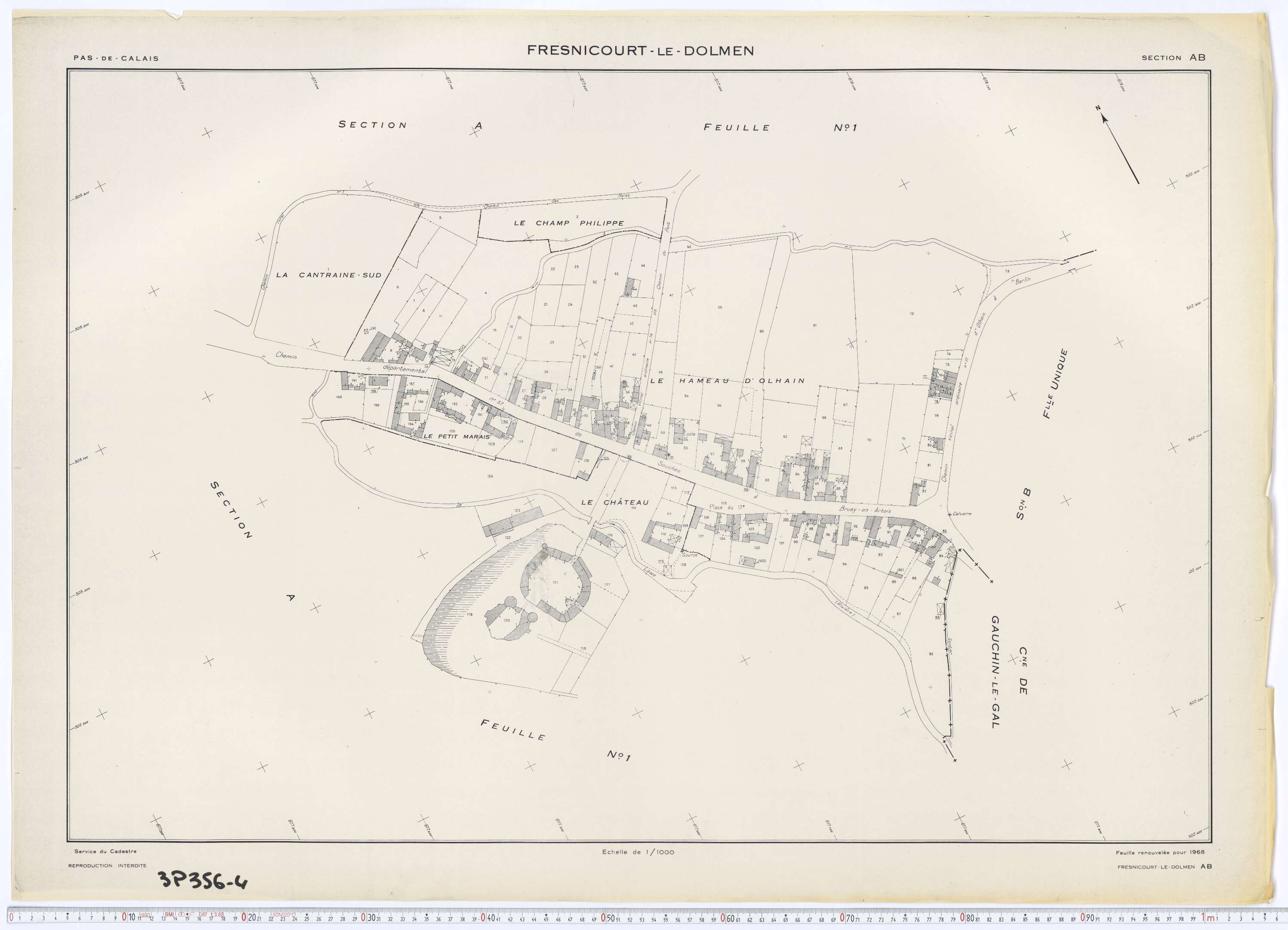 Fresnicourt-le-Dolmen - Section AB.