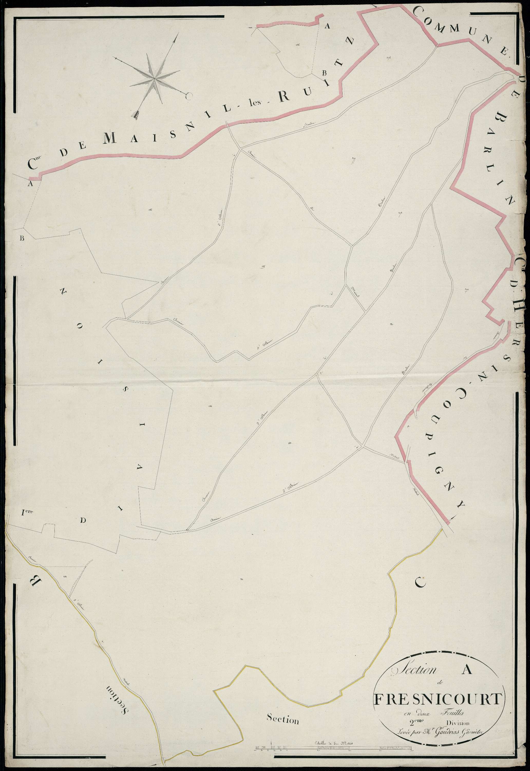 Fresnicourt-le-Dolmen - Section A, 2e feuille