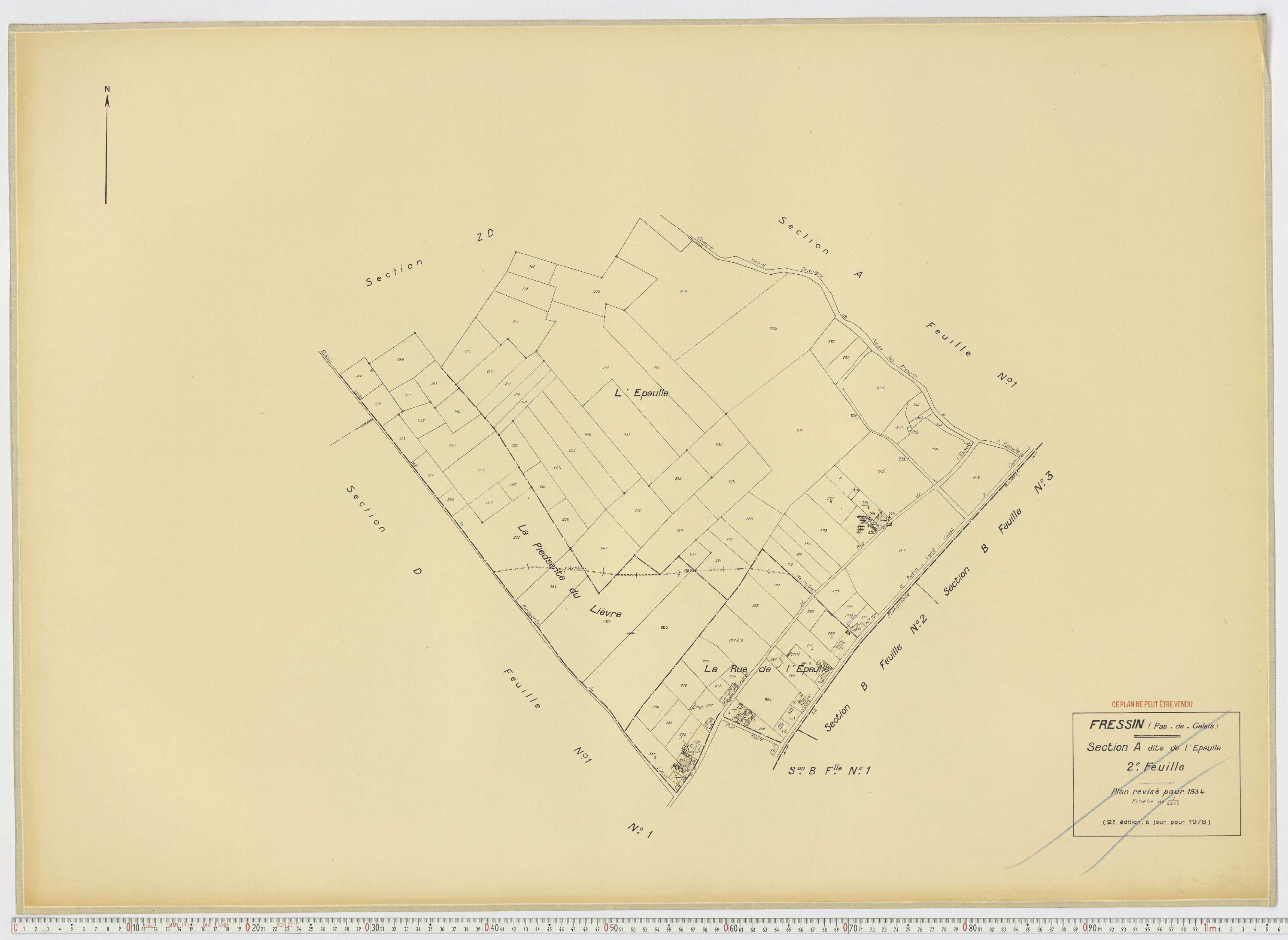 Fressin - Section A, feuille 2.