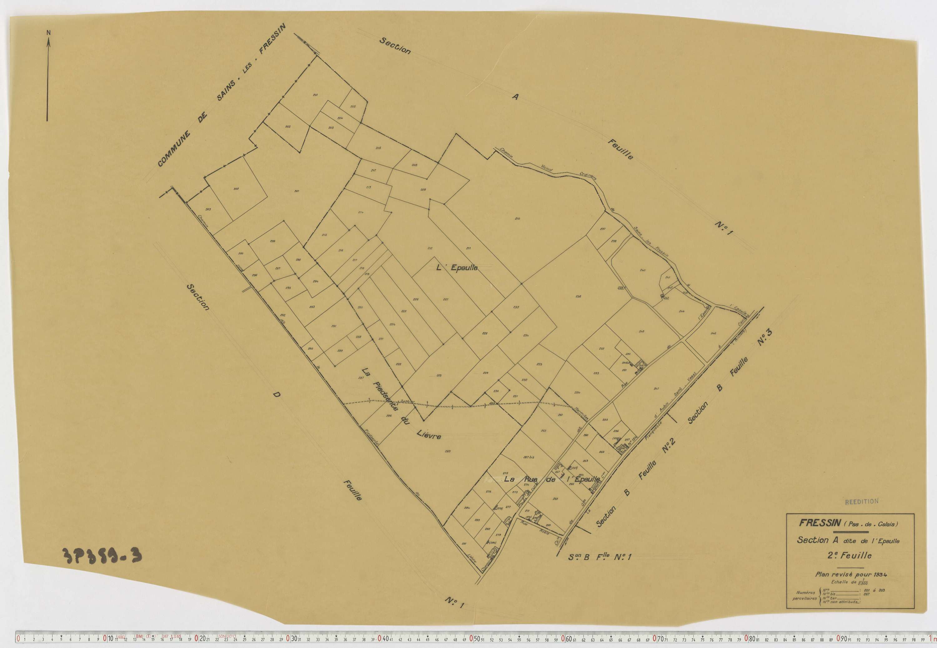 Fressin - Section A, feuille 2.
