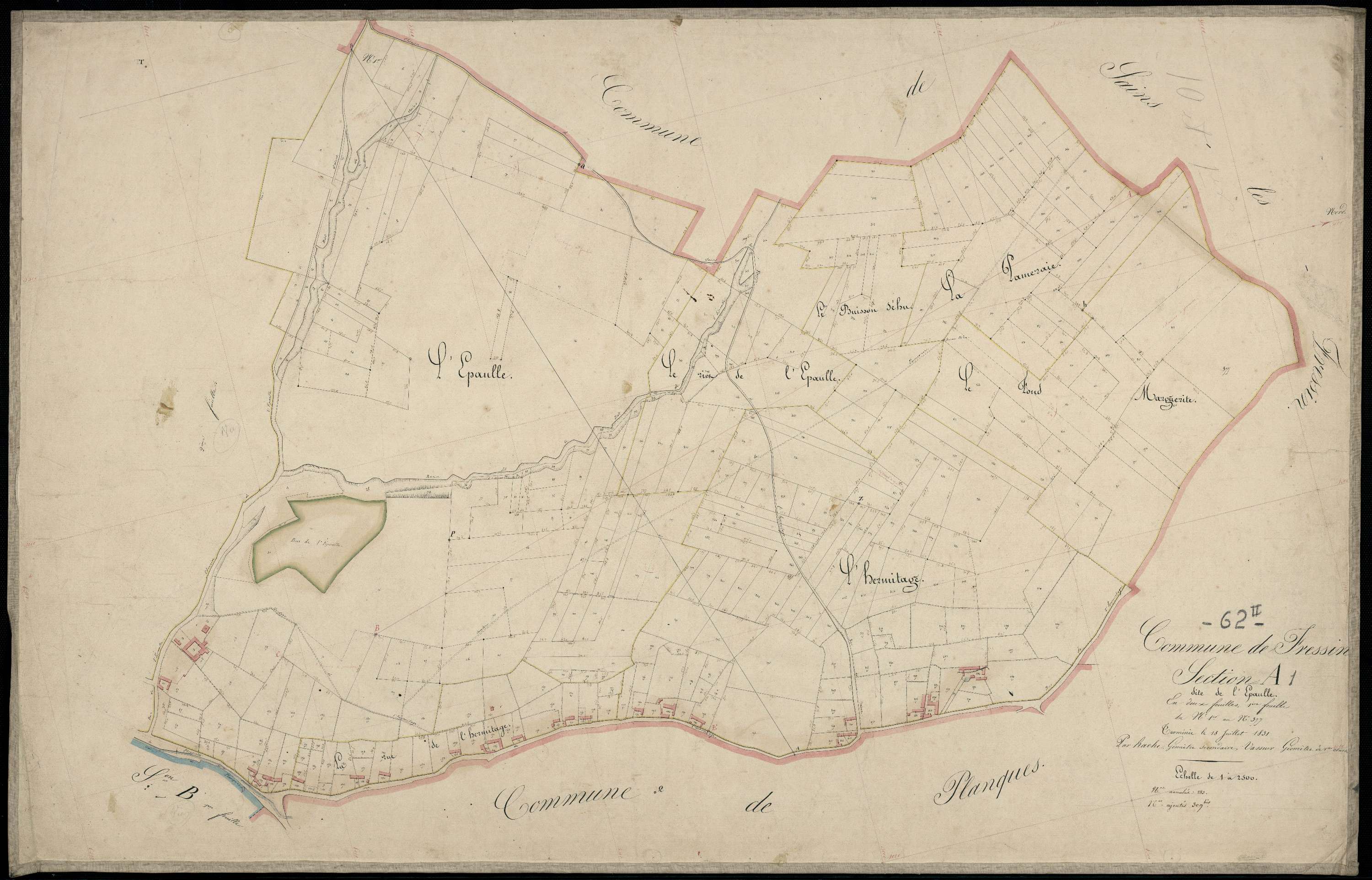 Fressin - Section A, 1re feuille