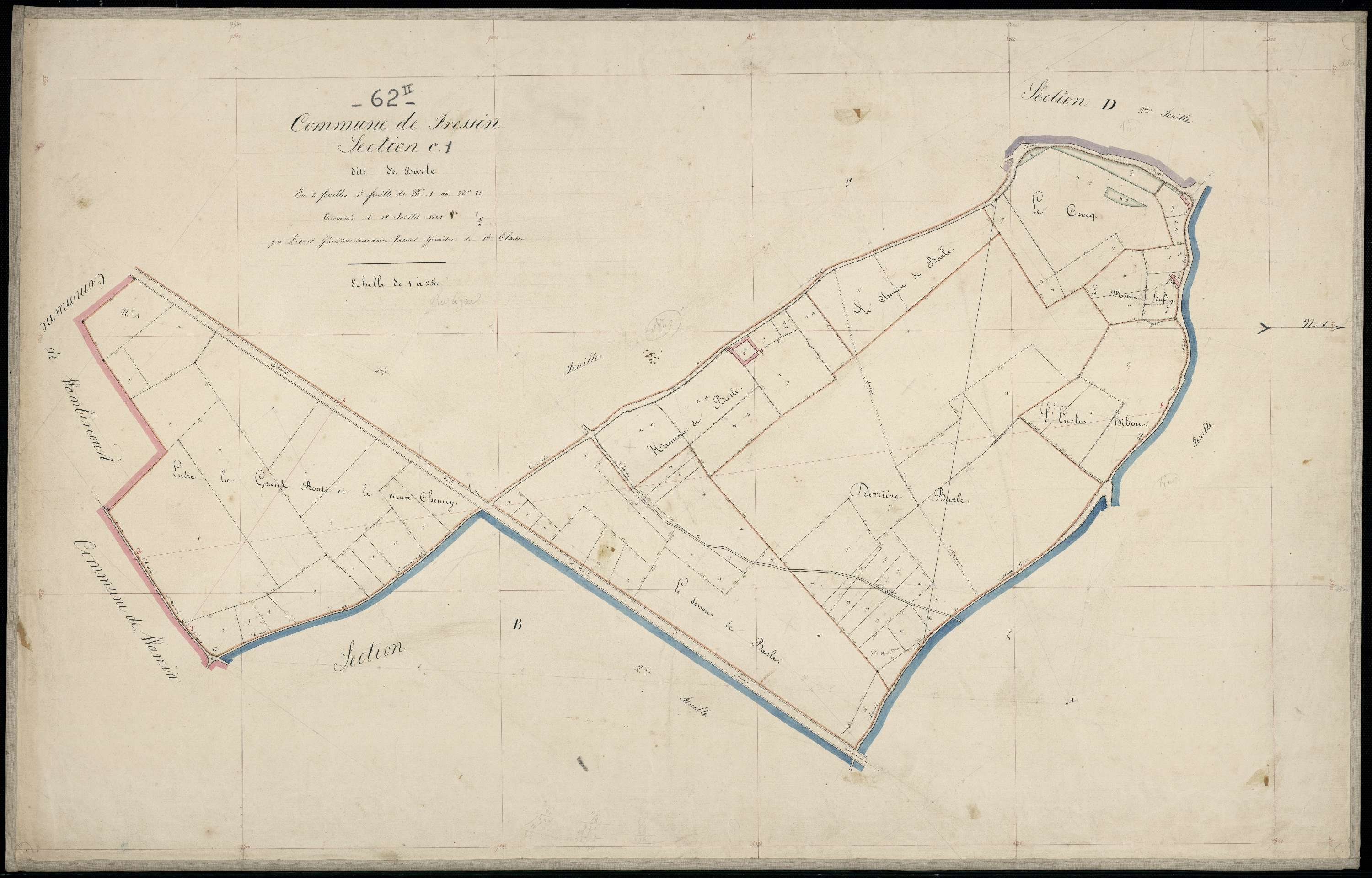 Fressin - Section C, 1re feuille