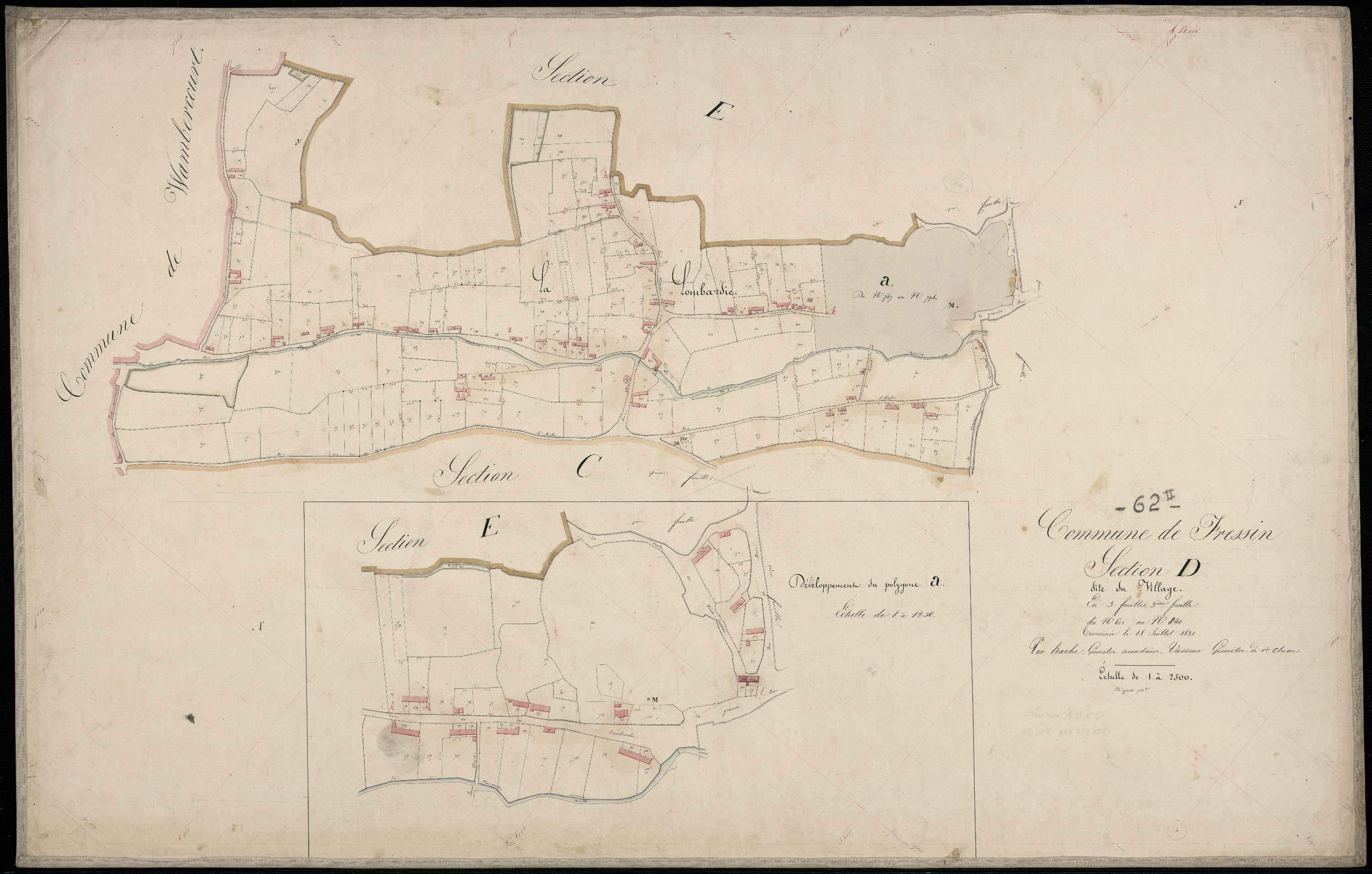 Fressin - Section D, 3e feuille