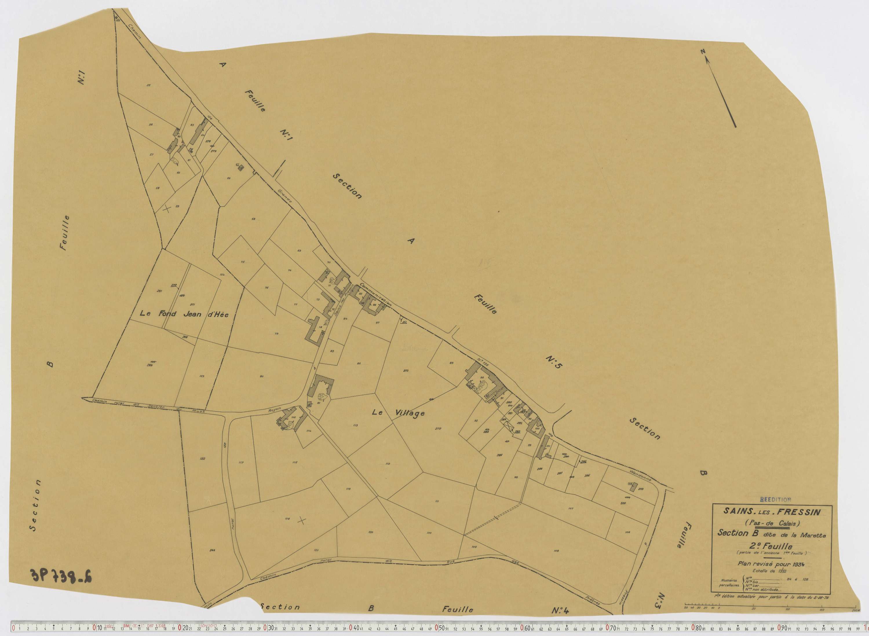 Fressin - Section B, feuille 2.
