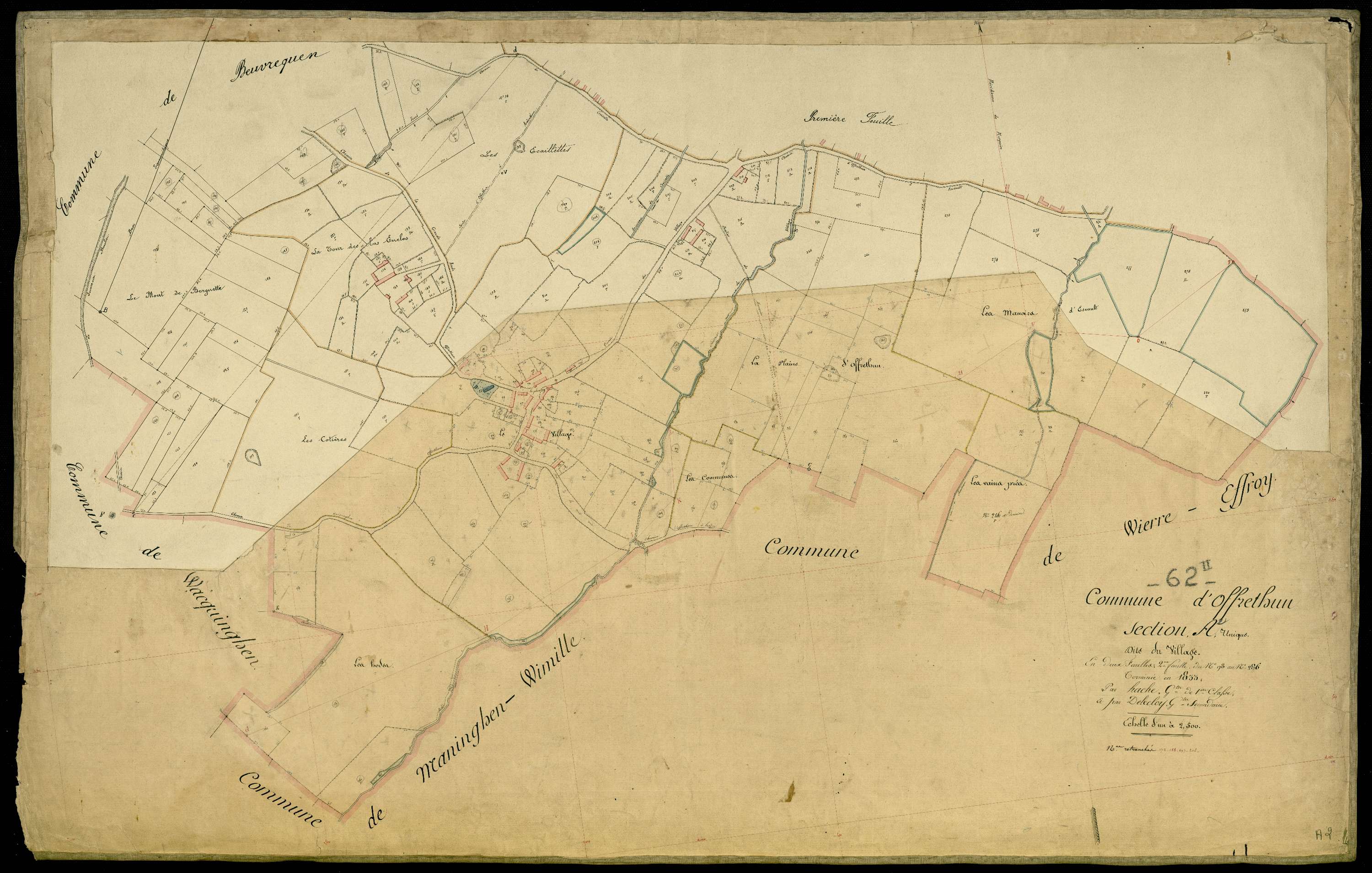 Fréthun - Section A, 2e feuille