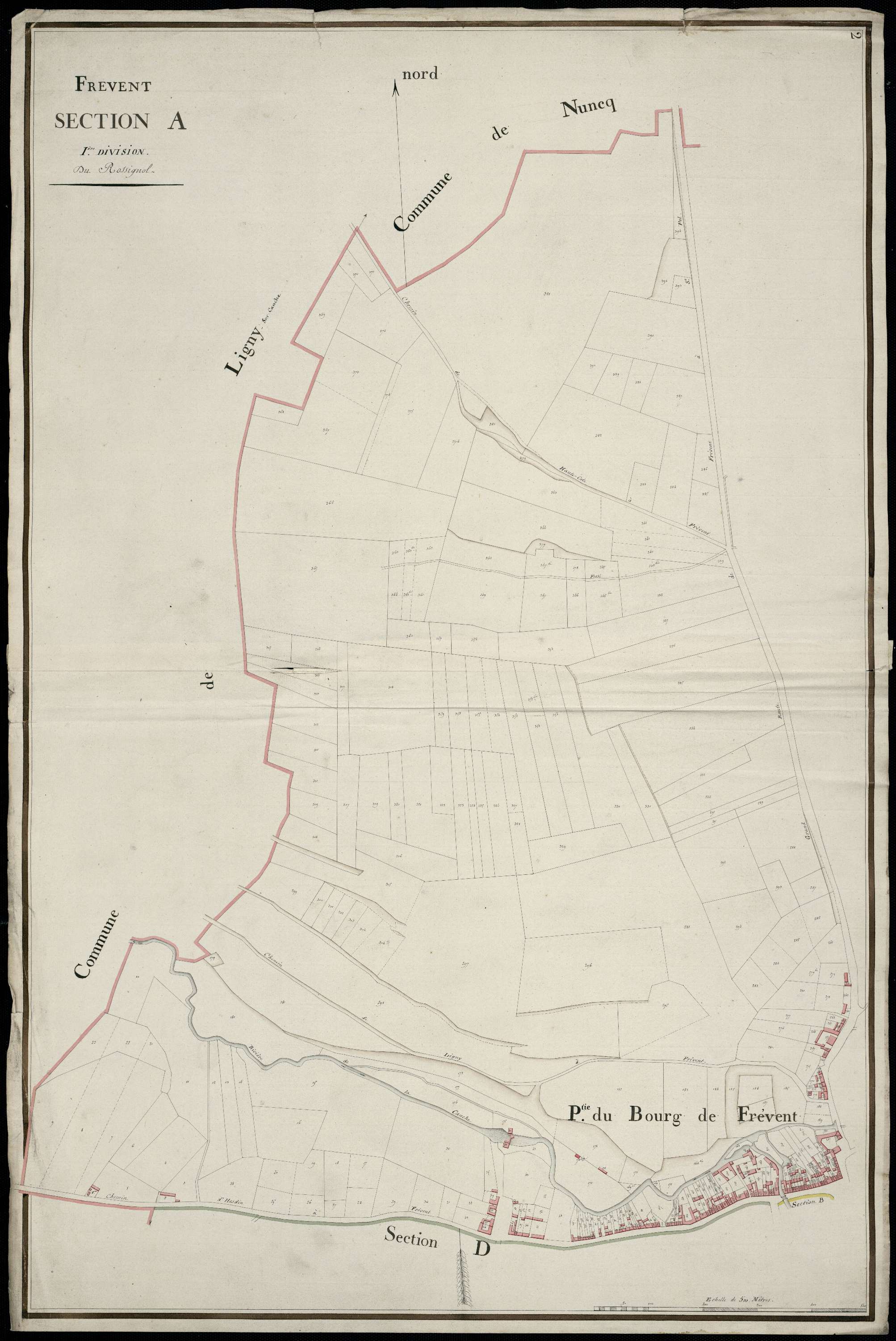 Frévent - Section A, 1re feuille