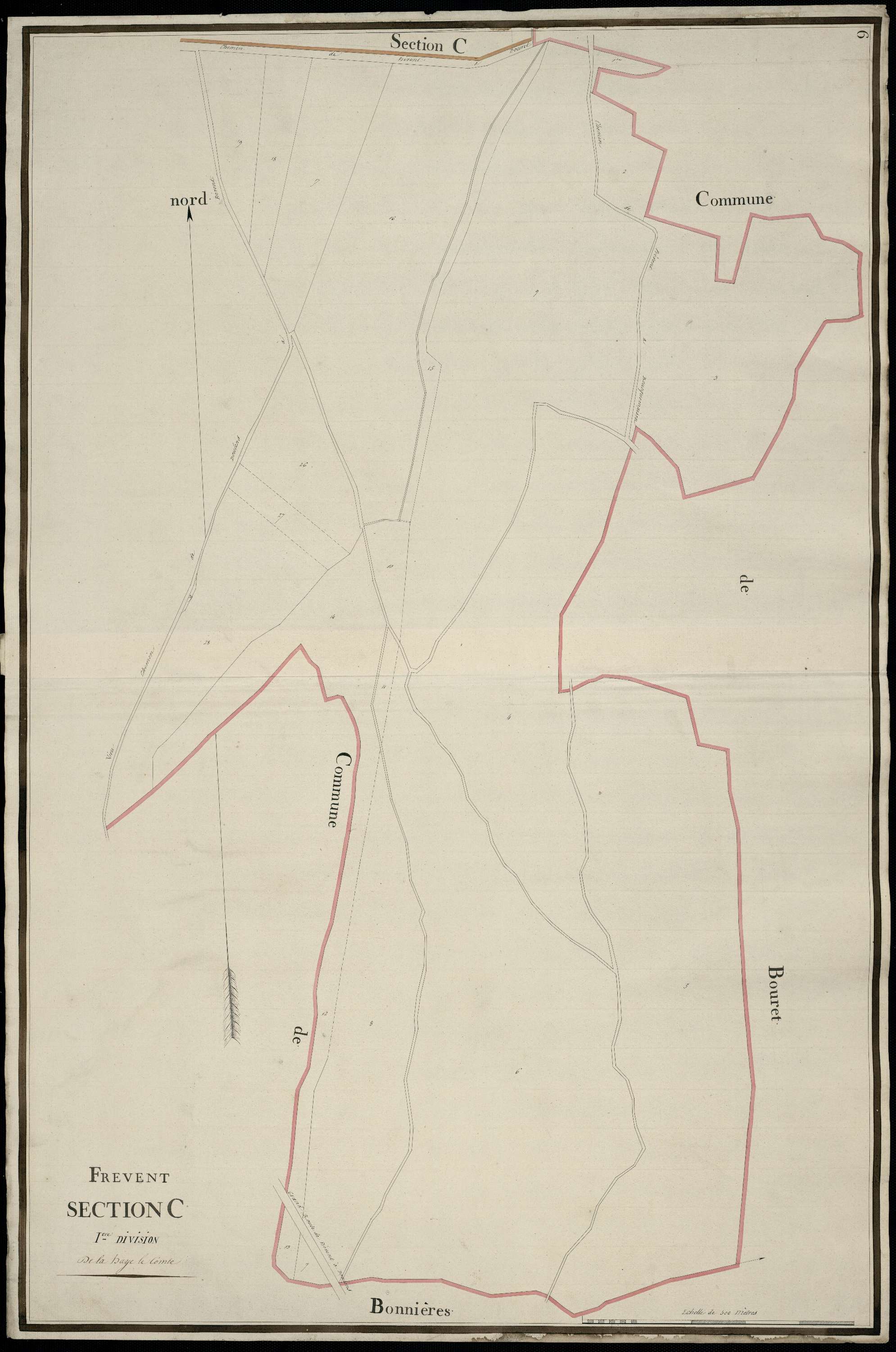 Frévent - Section C, 1re feuille