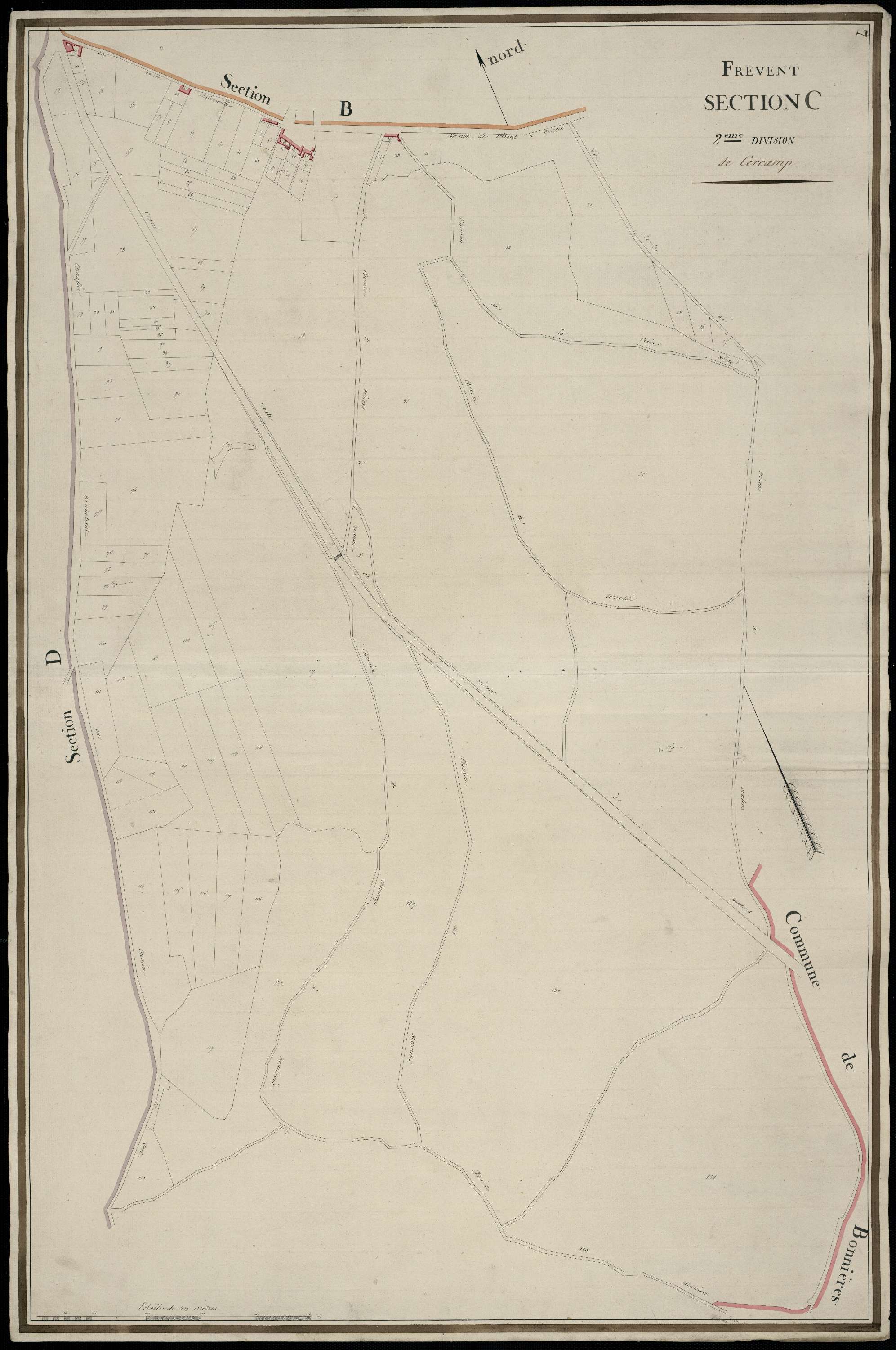 Frévent - Section C, 2e feuille