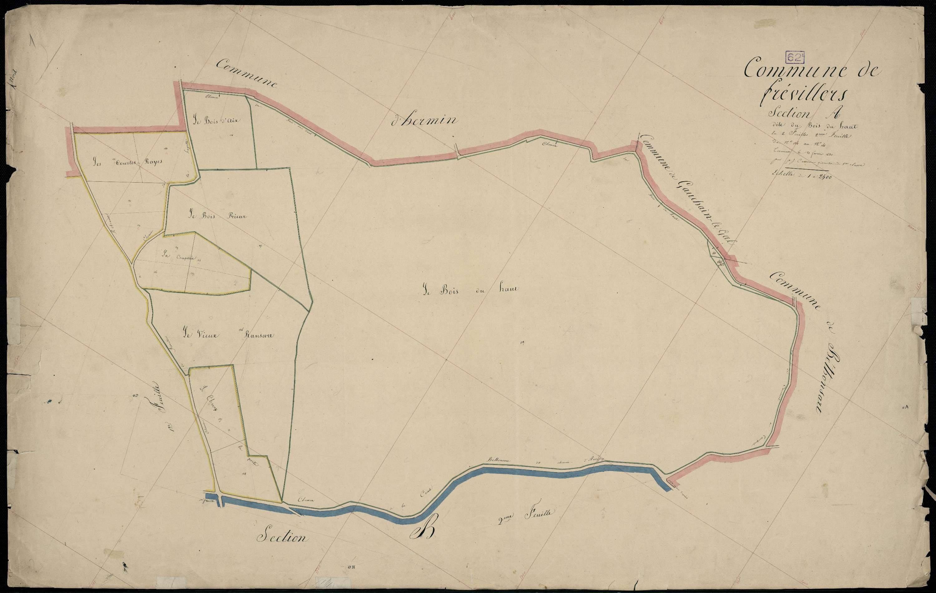 Frévillers - Section A, 2e feuille