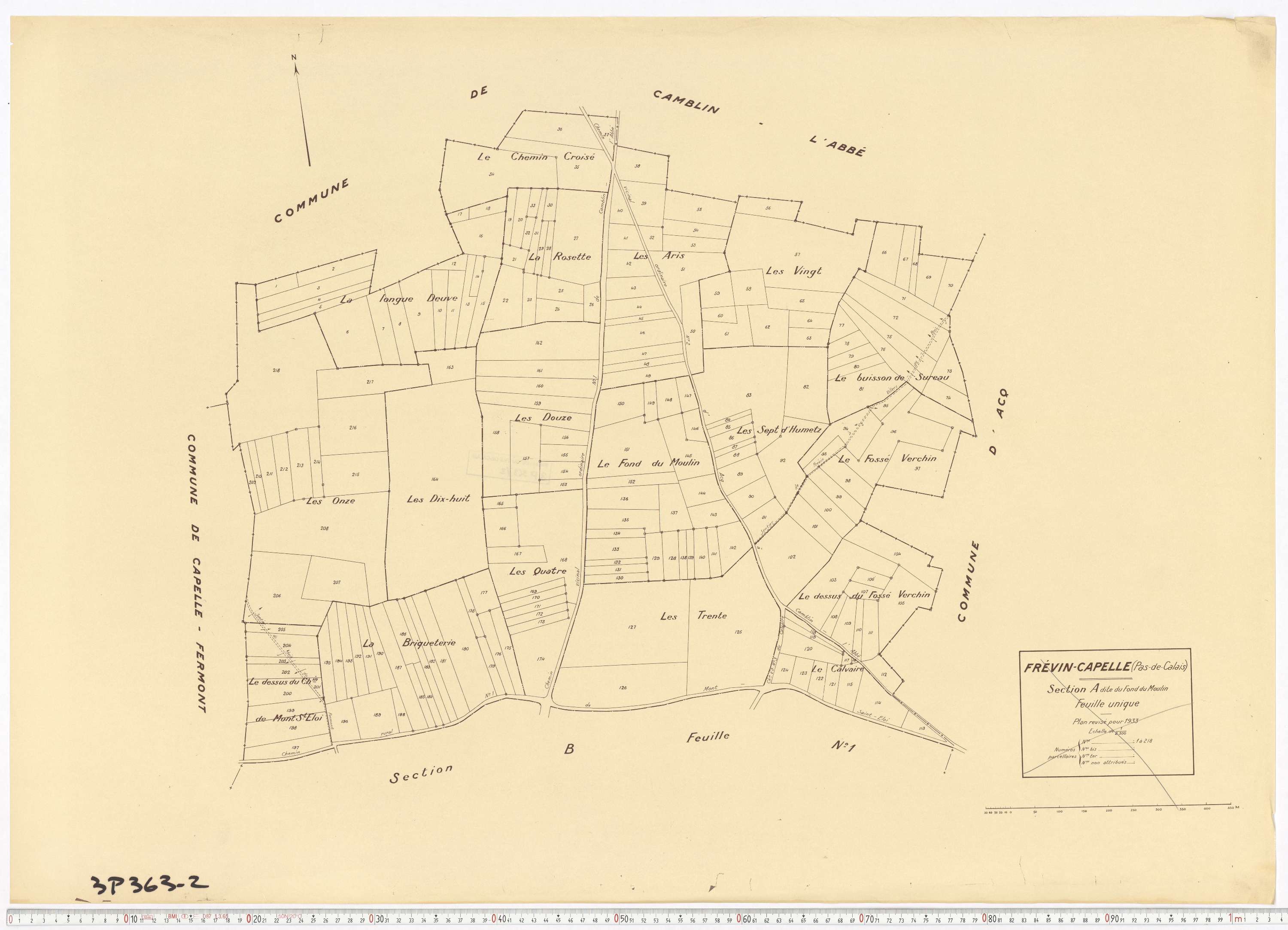 Frévin-Capelle - Section A.