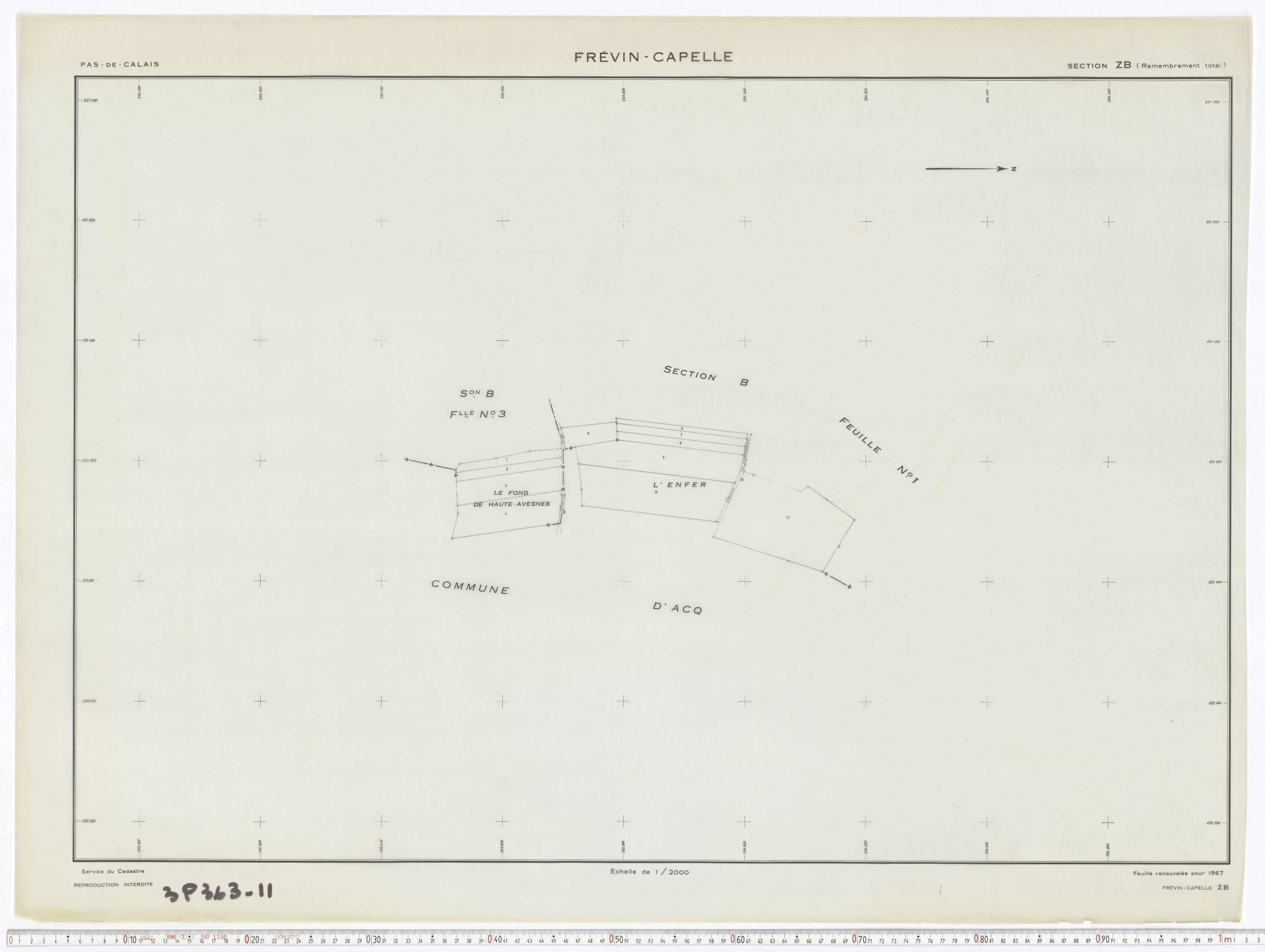 Frévin-Capelle - Section ZB.