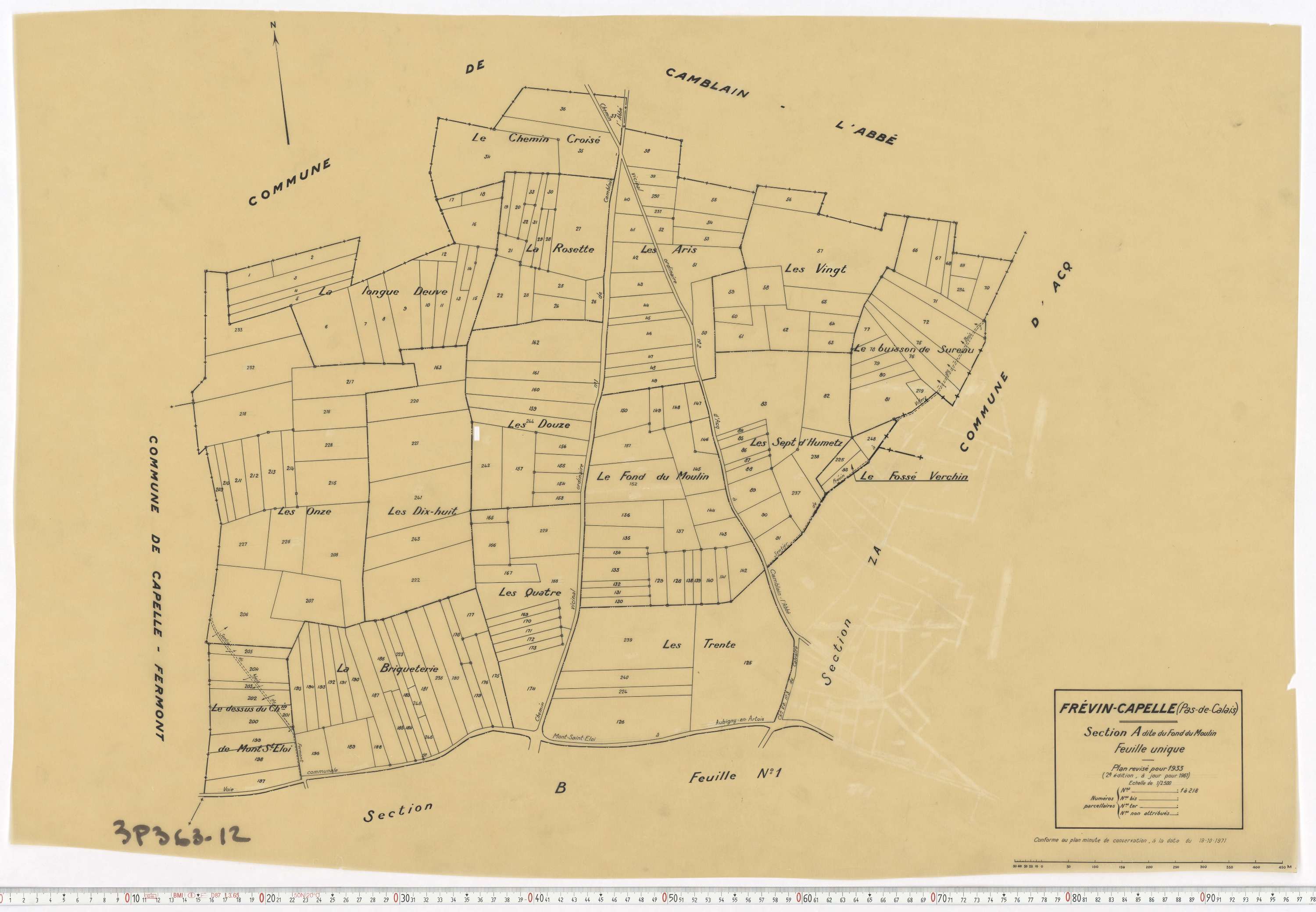 Frévin-Capelle - Section A.