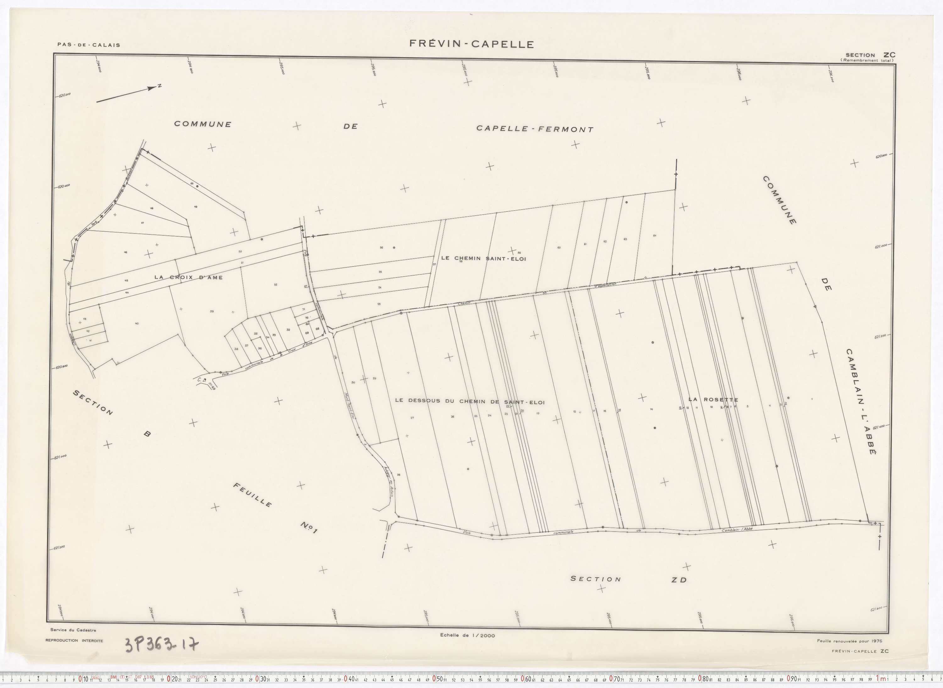 Frévin-Capelle - Section ZC.