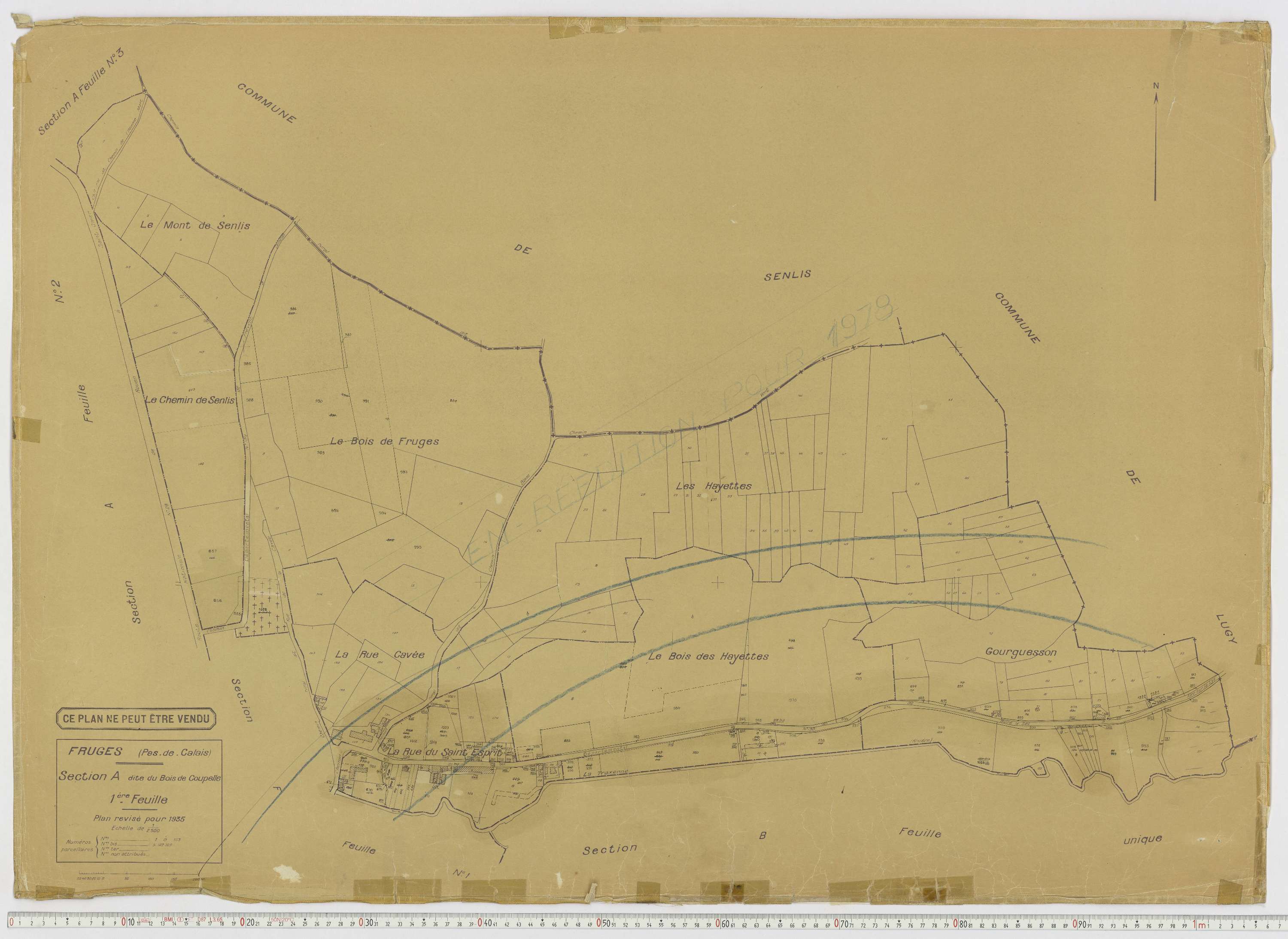 Fruges - Section A, feuille 1.