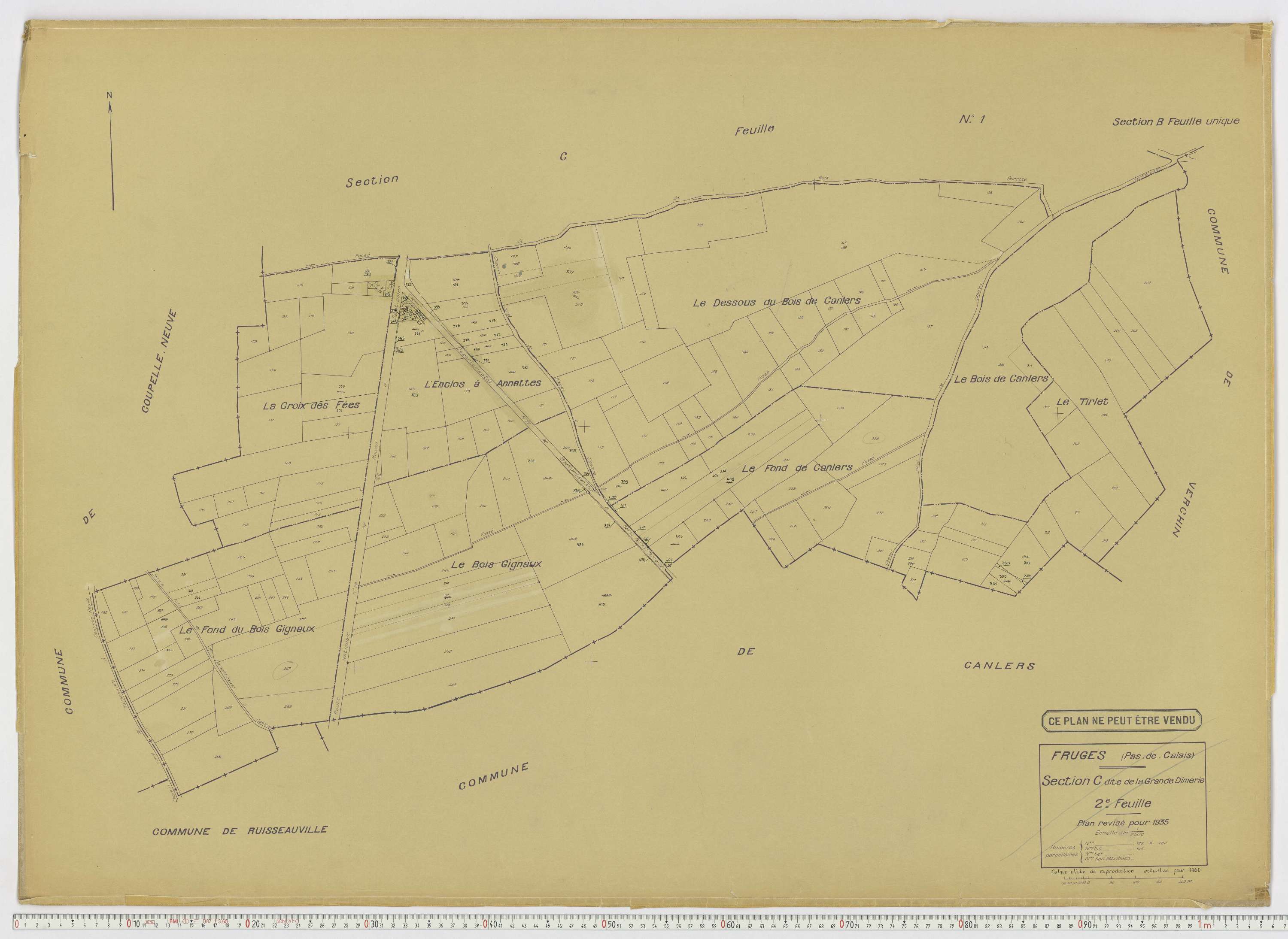 Fruges - Section C, feuille 2.
