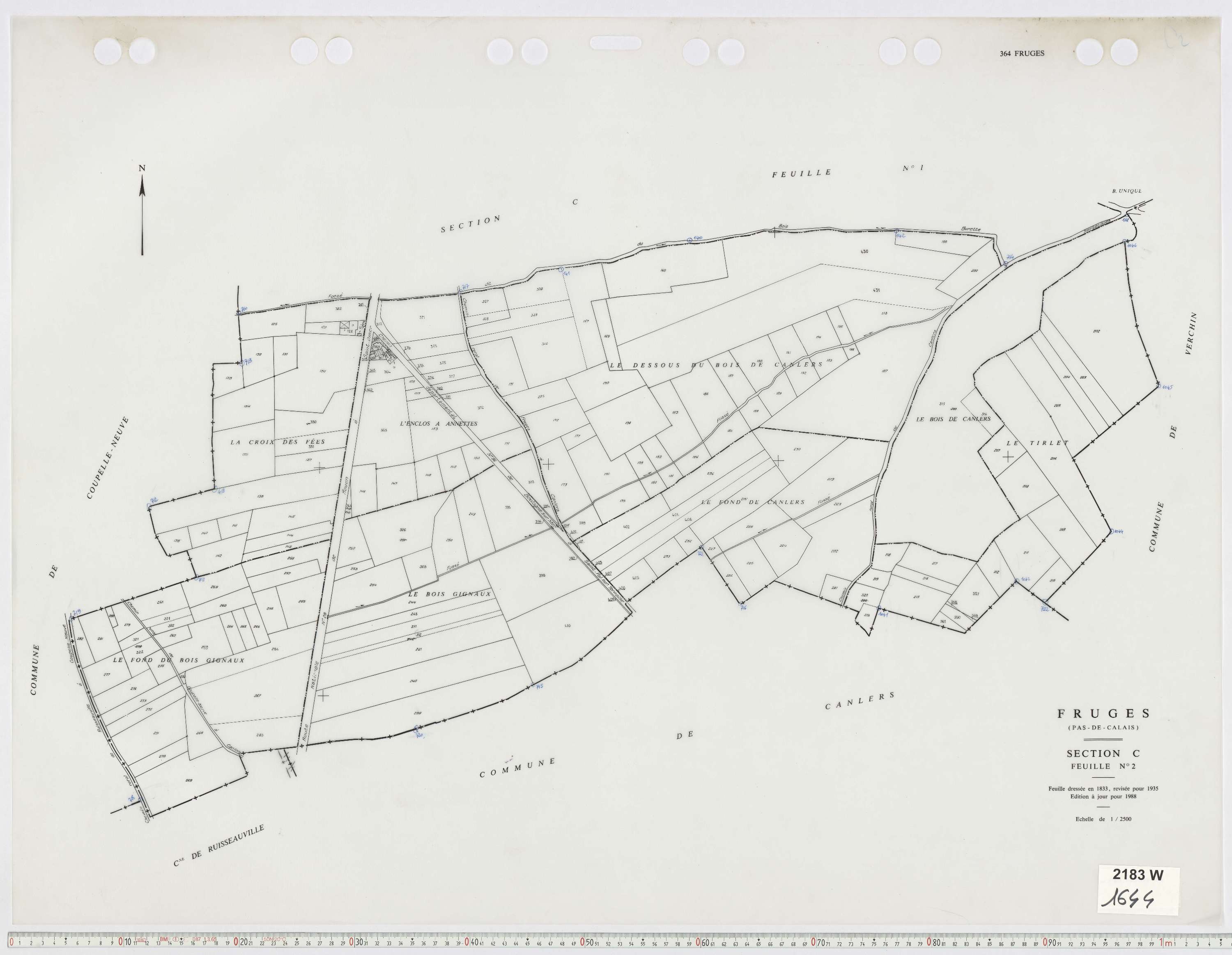 Fruges - Section C, feuille 2.
